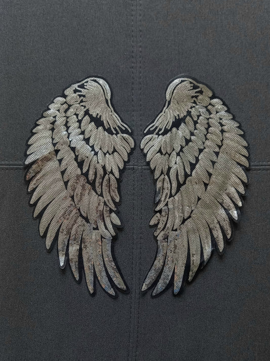 Toppa Patch ricamata Silver Wings