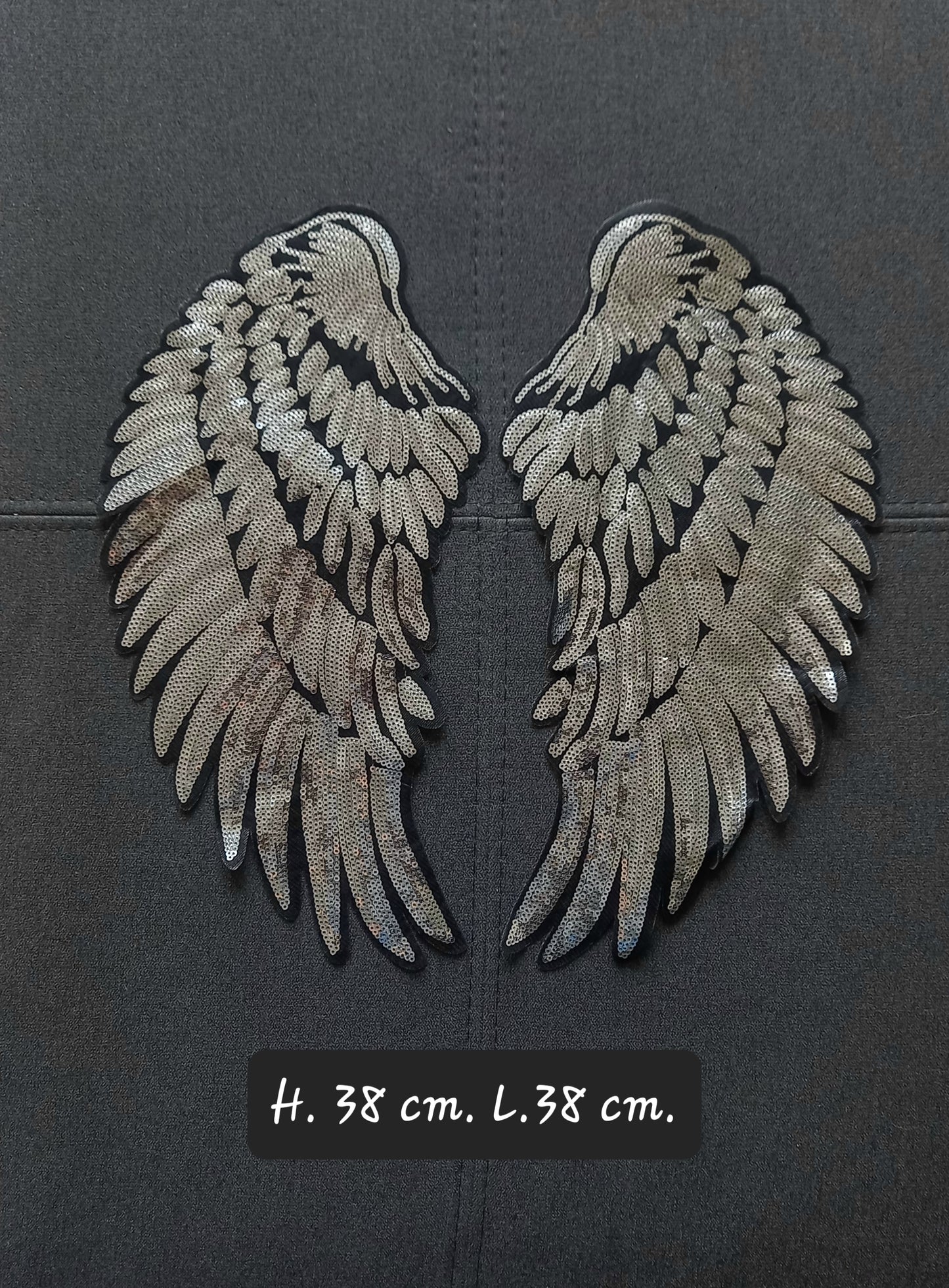 Toppa Patch ricamata Silver Wings