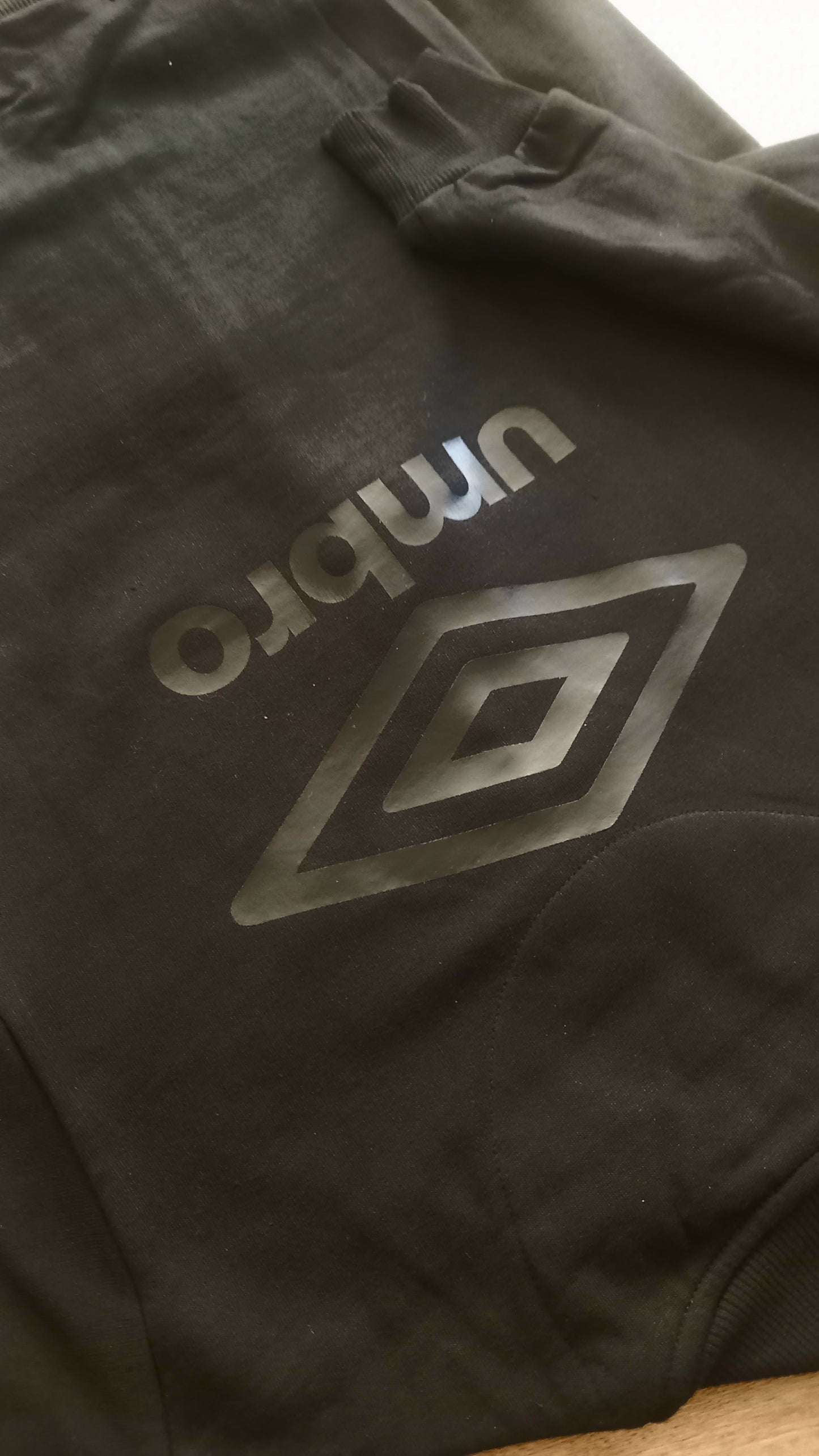 Umbro® Tuta Felpata Black/Grey