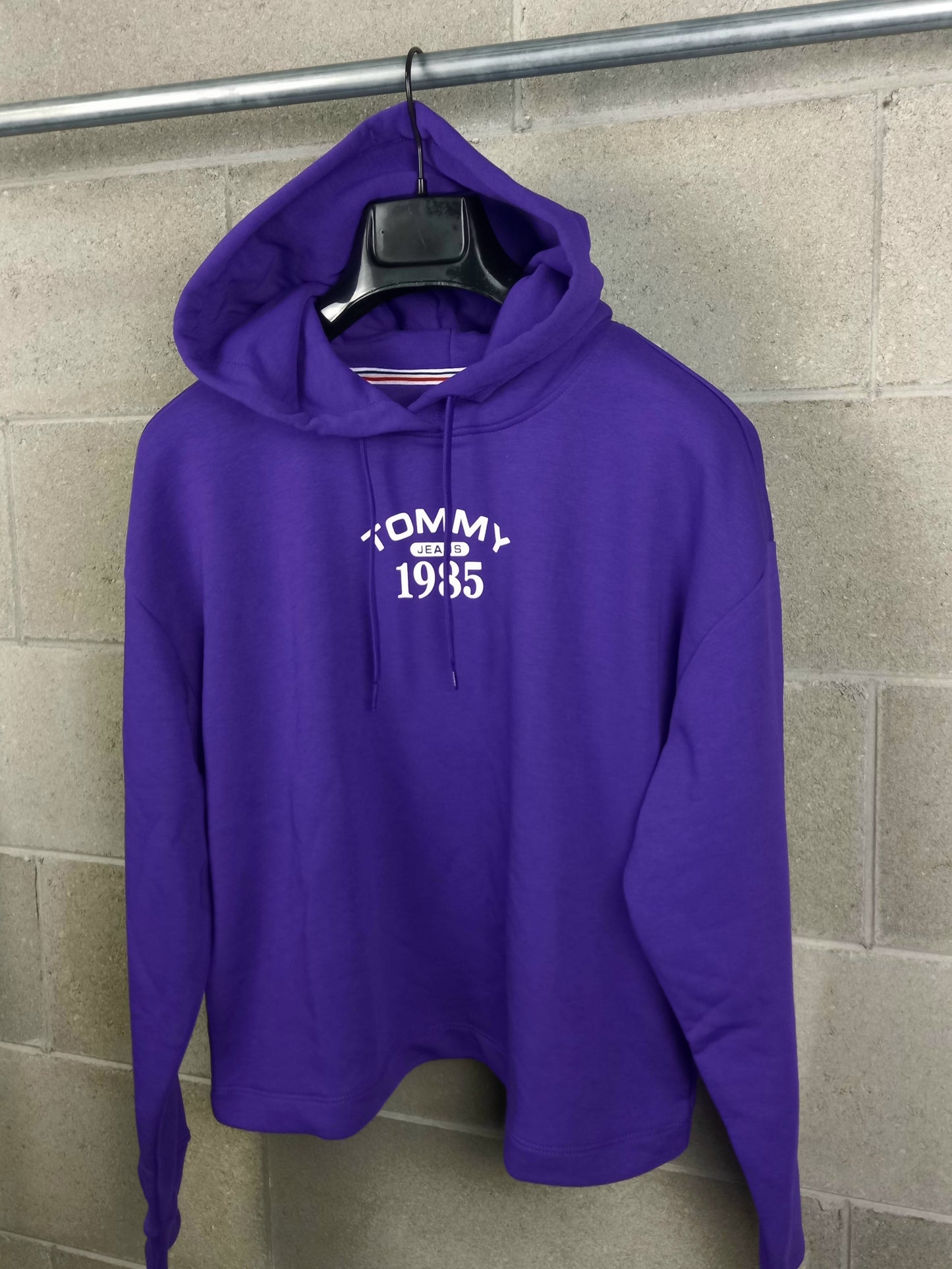 Tommy Hilfiger® Felpa Viola con Cappuccio Regular Fit