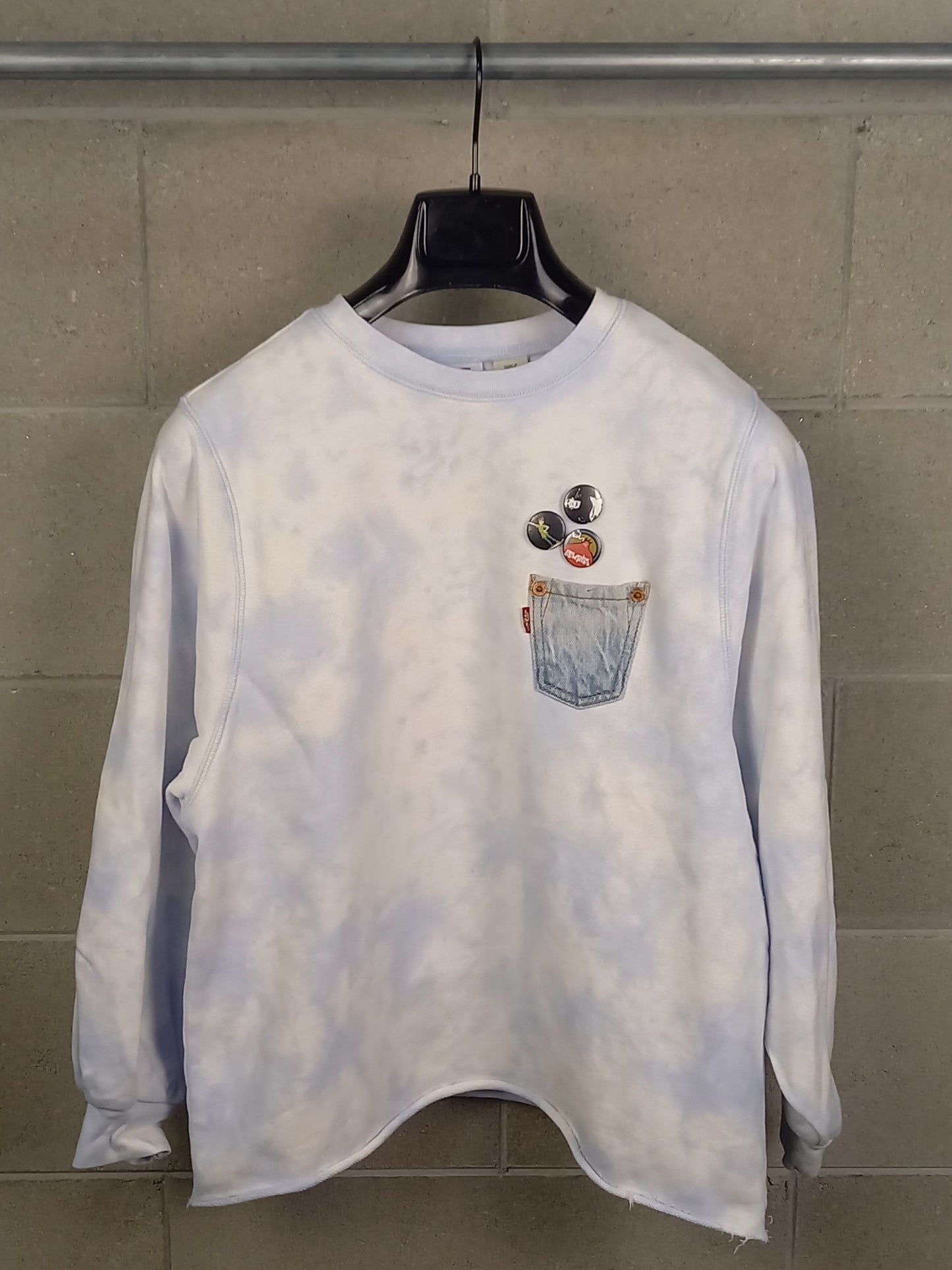 Levi's®
Felpa Charlie Sweatshirt Customizzata Crew A34000000 White Blue