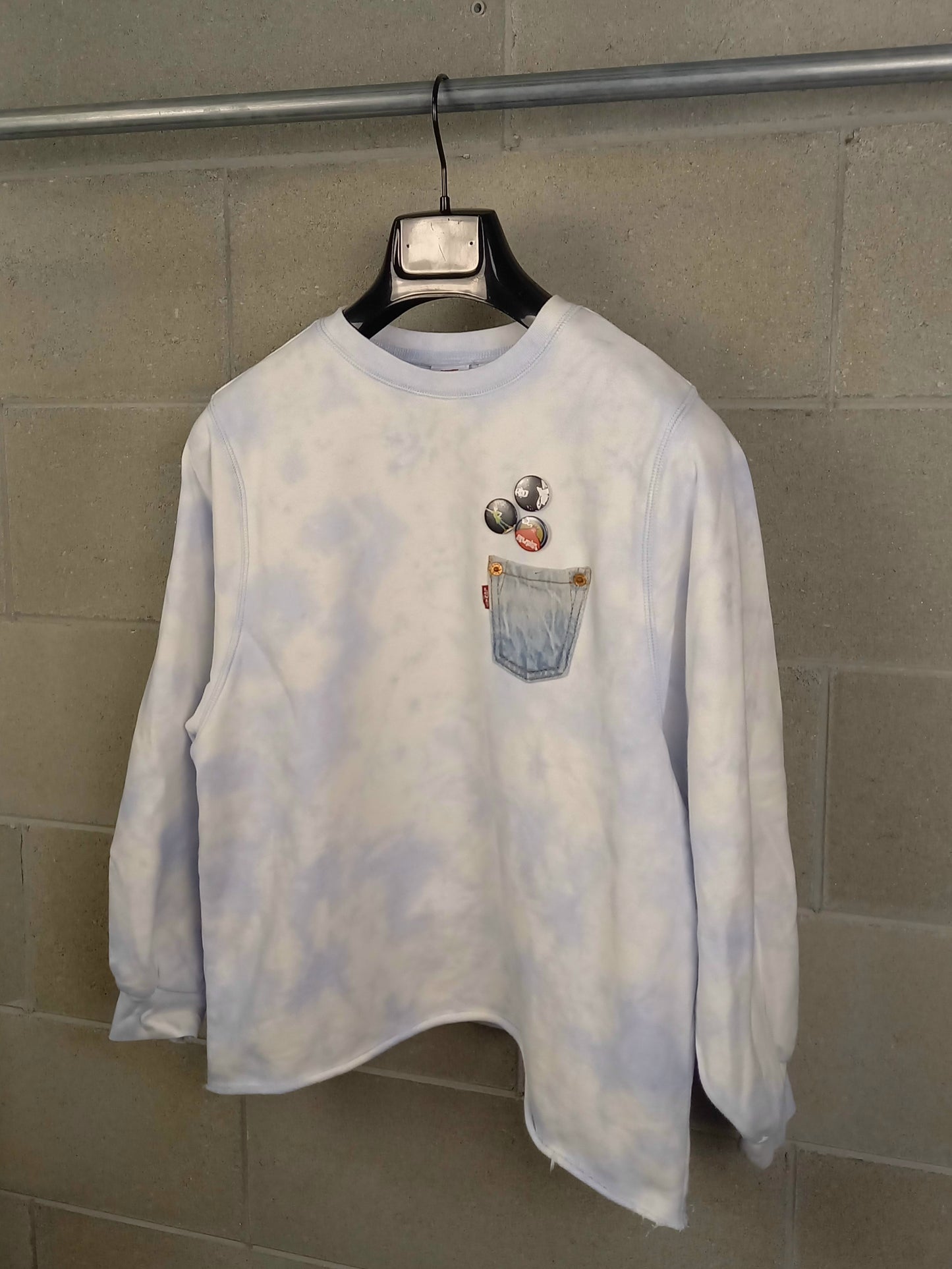 Levi's®
Felpa Charlie Sweatshirt Customizzata Crew A34000000 White Blue