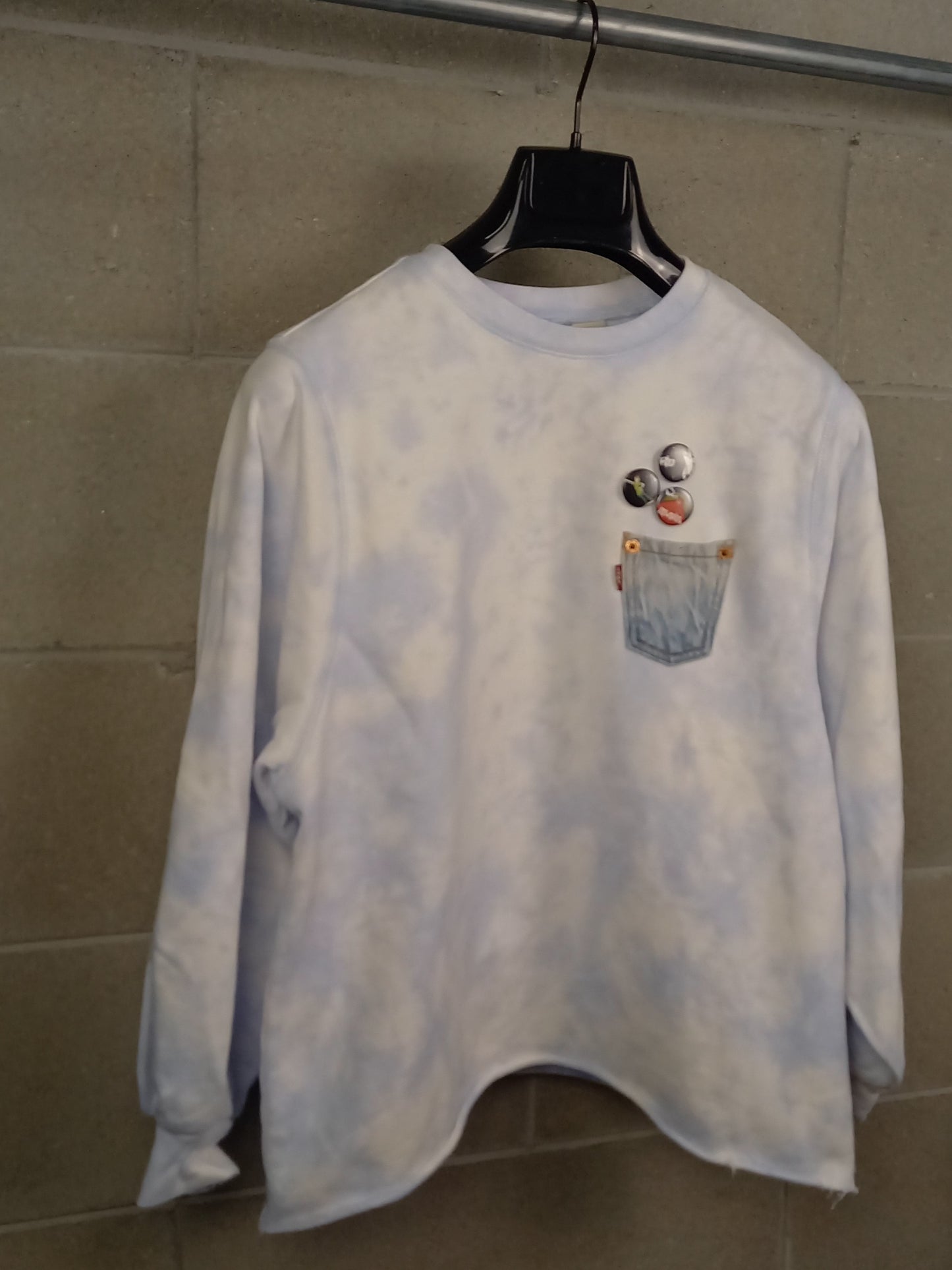 Levi's®
Felpa Charlie Sweatshirt Customizzata Crew A34000000 White Blue