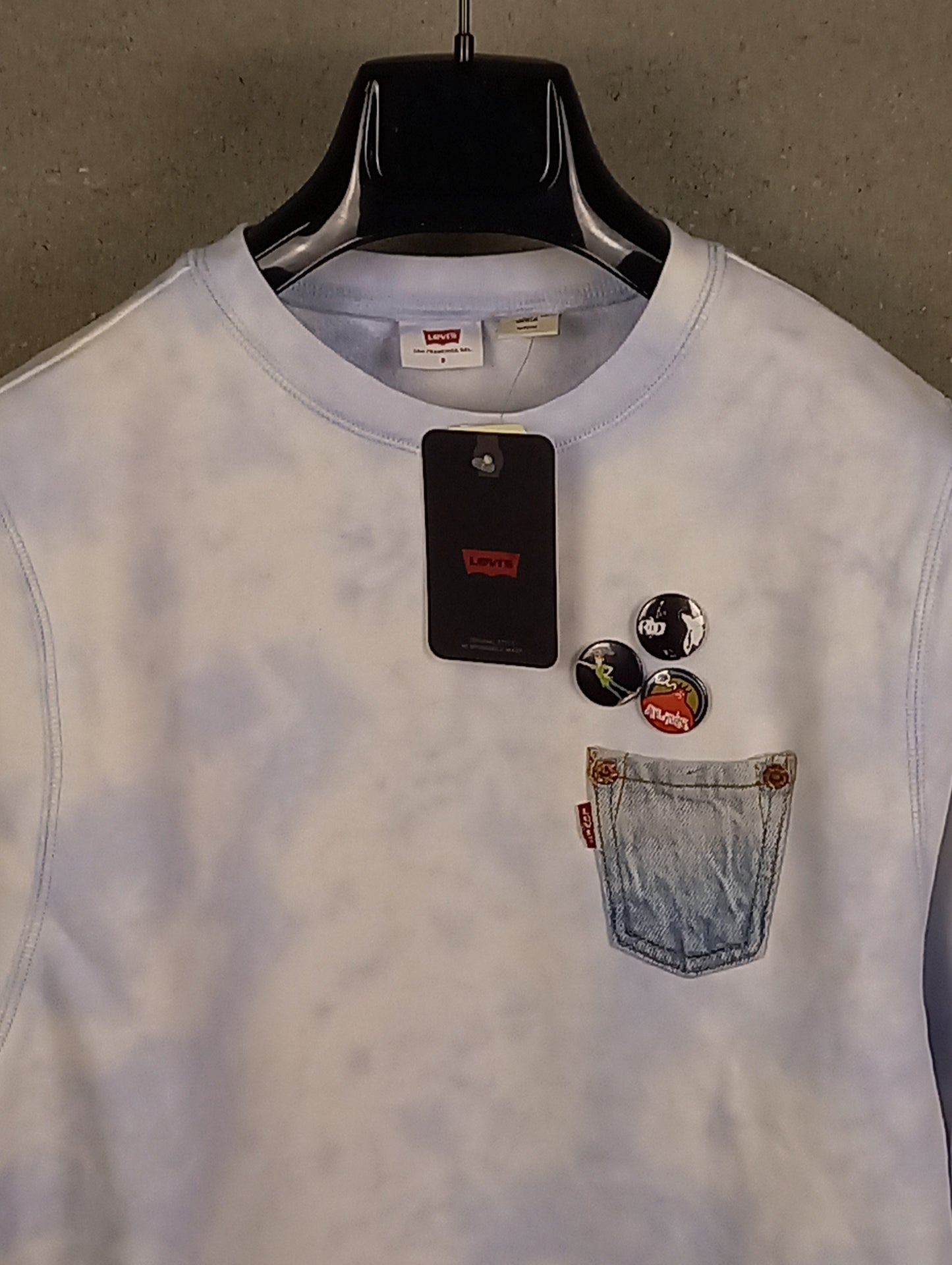 Levi's®
Felpa Charlie Sweatshirt Customizzata Crew A34000000 White Blue