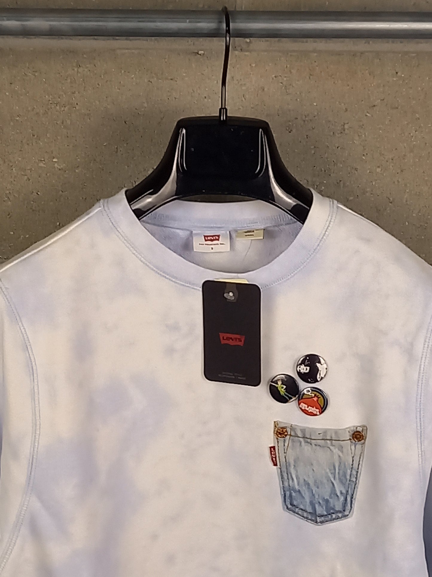 Levi's®
Felpa Charlie Sweatshirt Customizzata Crew A34000000 White Blue