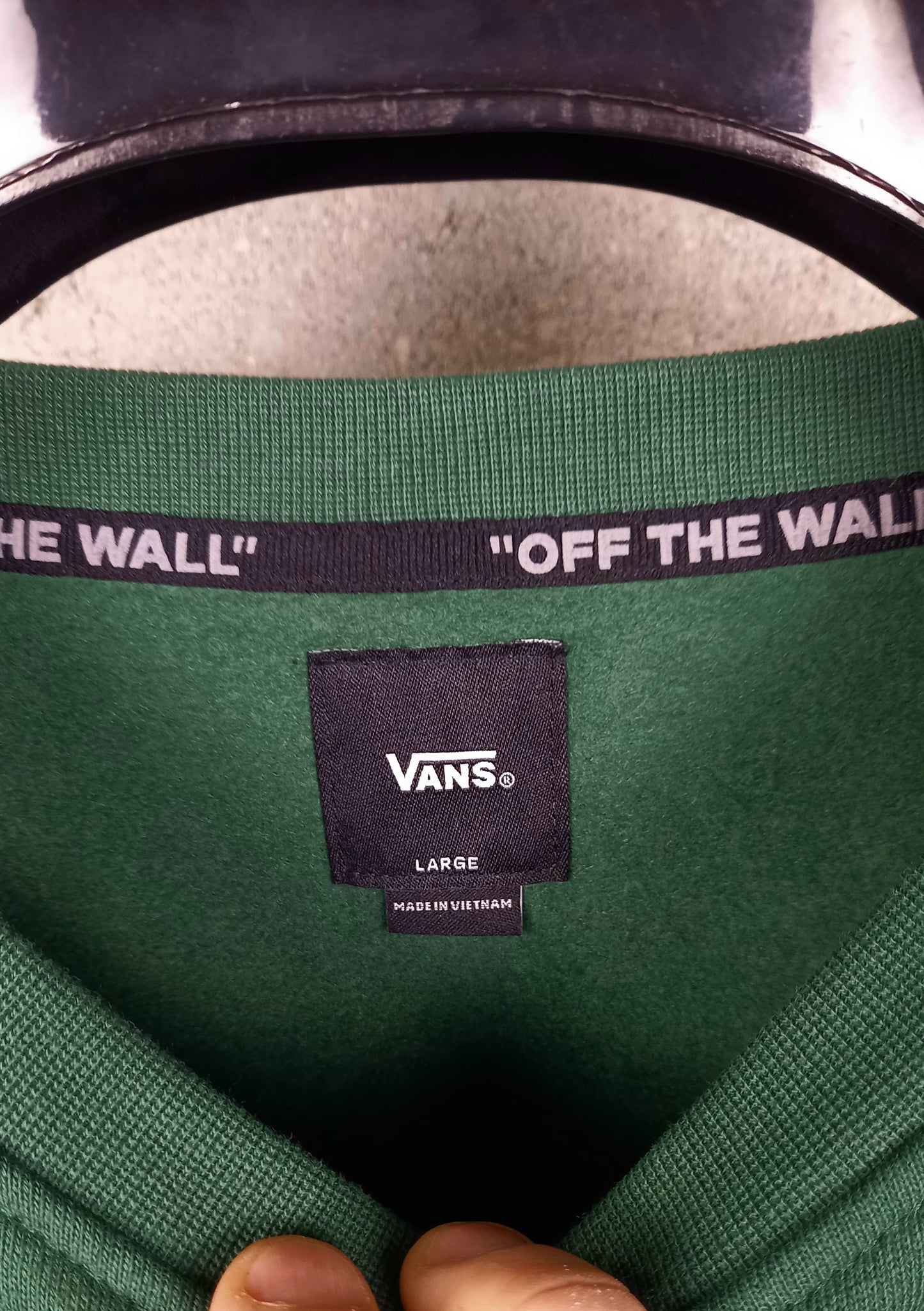Vans® Felpa Girocollo Oversize Colore Pine Needle