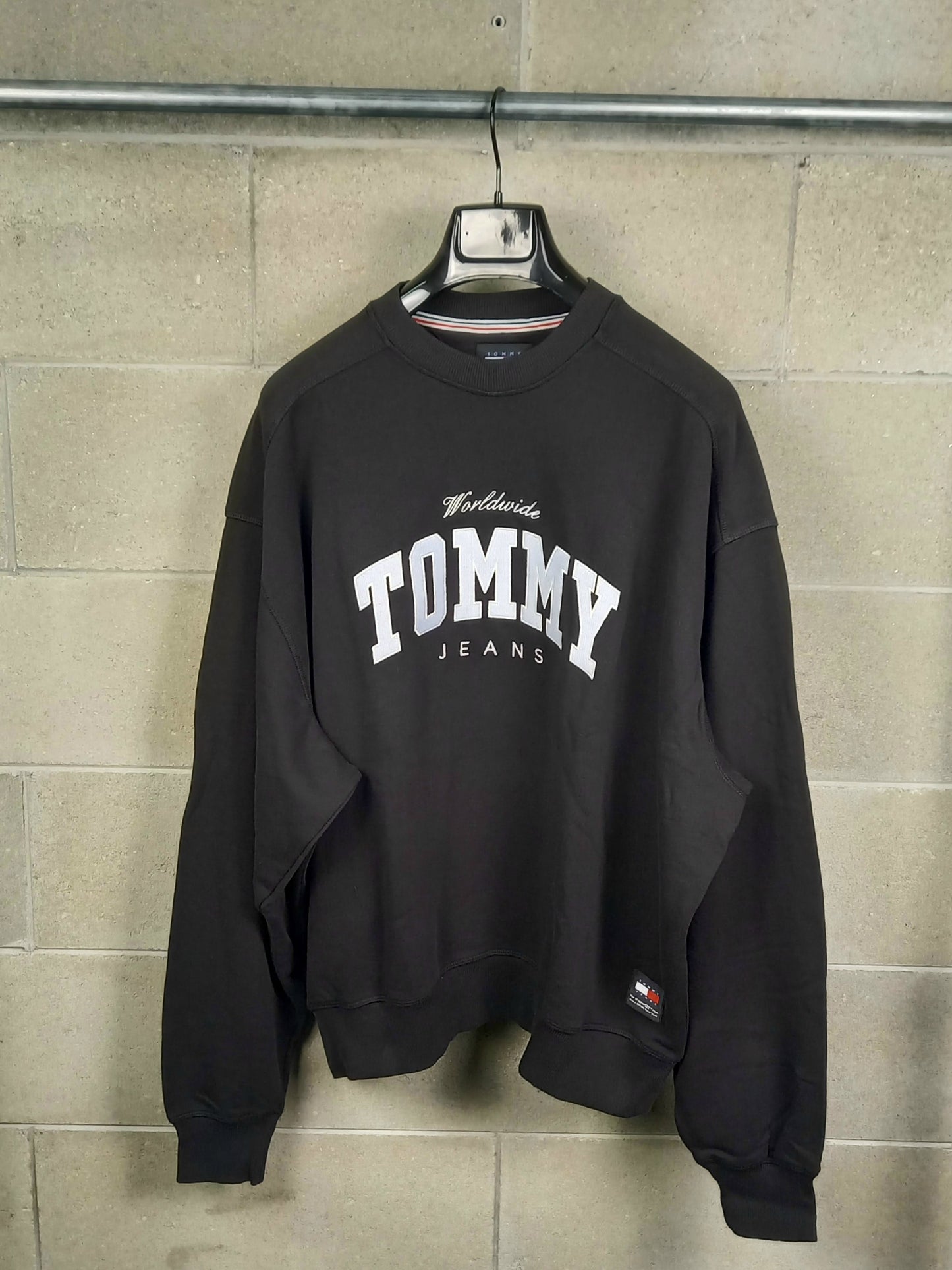 Tommy Hilfiger® Felpa Black girocollo Oversize Fit