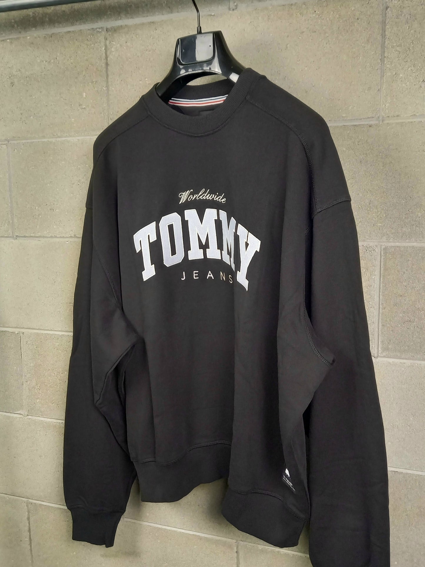 Tommy Hilfiger® Felpa Black girocollo Oversize Fit