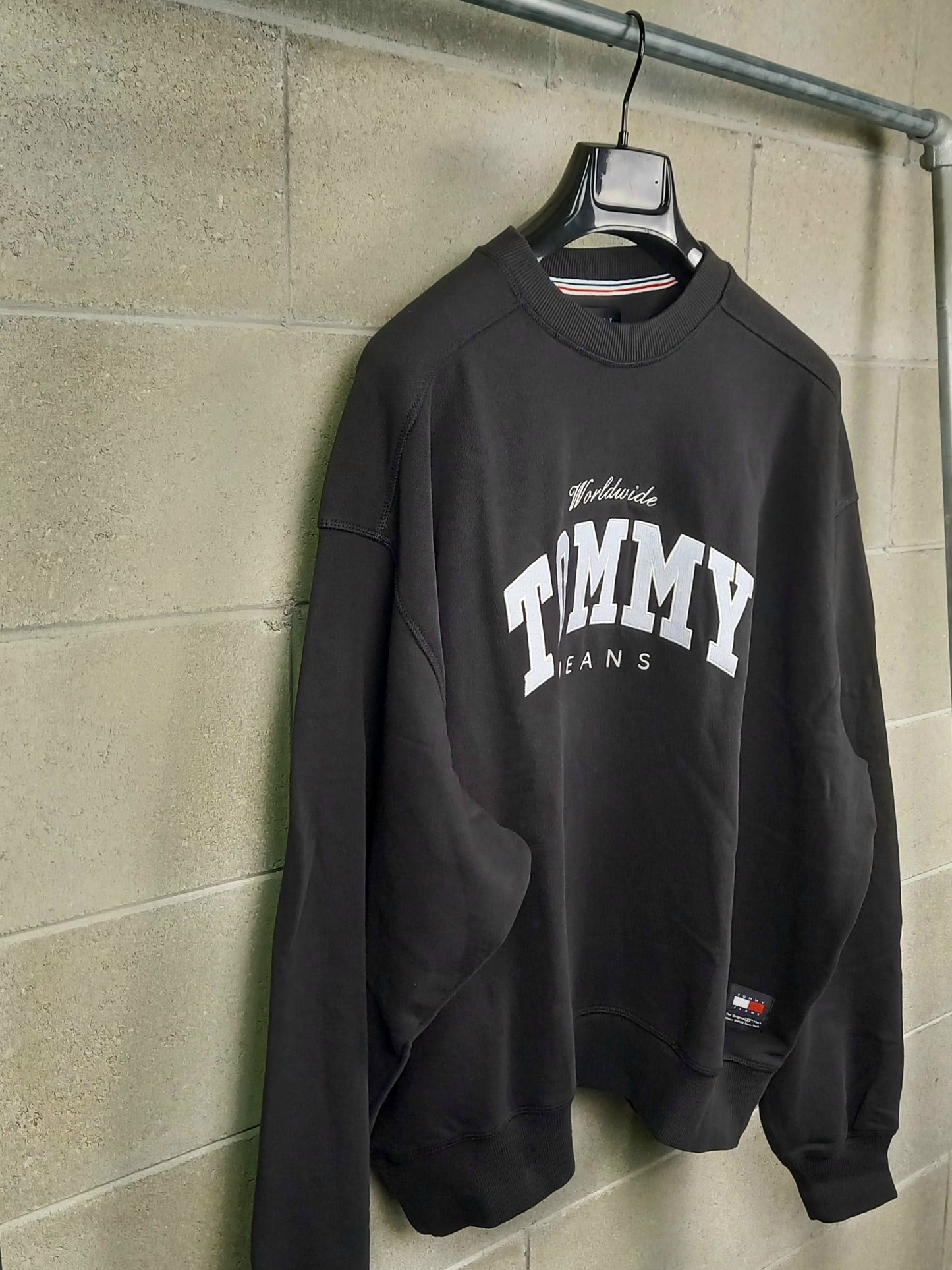 Tommy Hilfiger® Felpa Black girocollo Oversize Fit