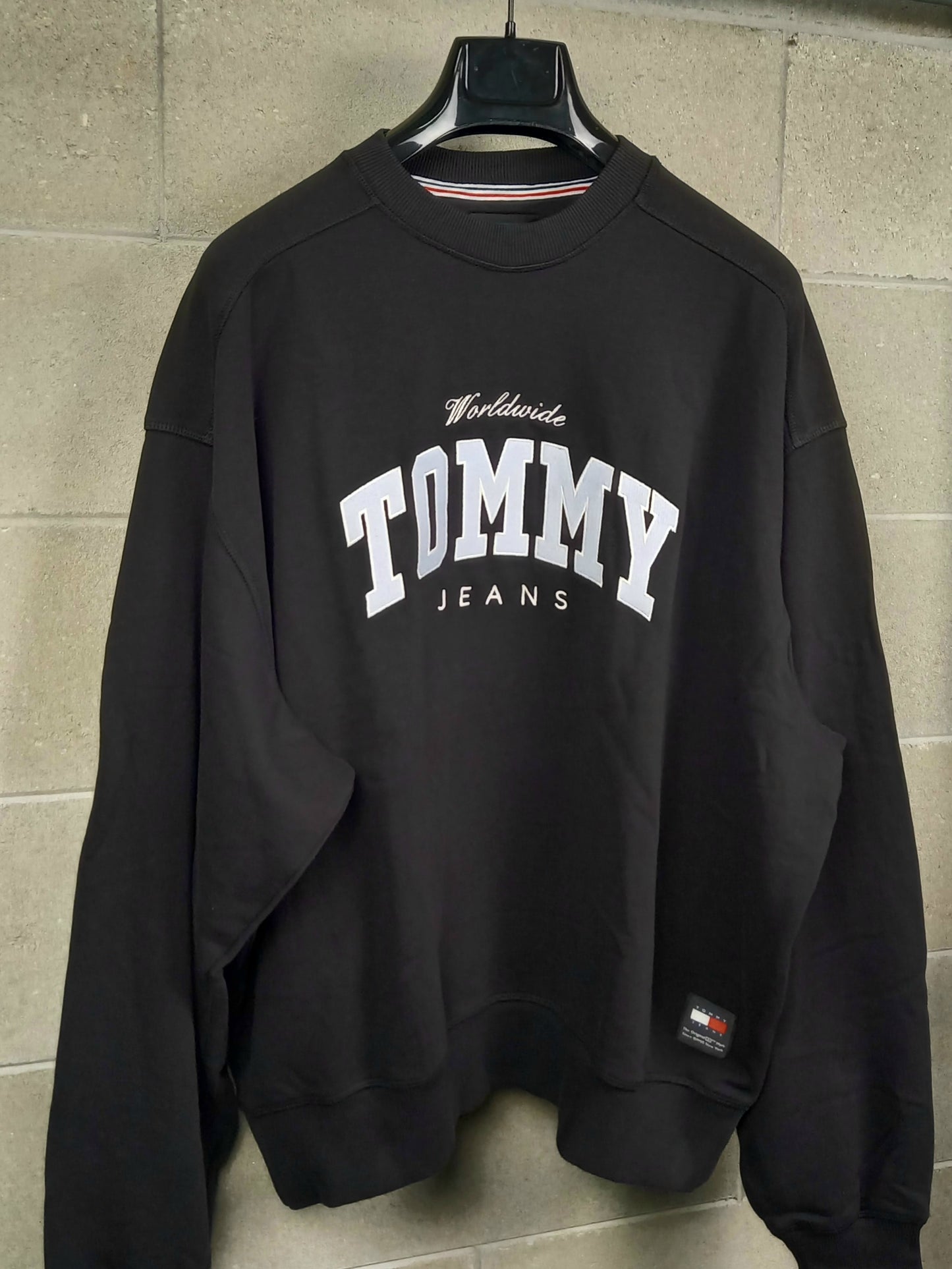 Tommy Hilfiger® Felpa Black girocollo Oversize Fit