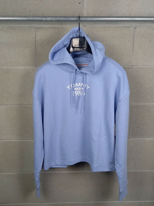 Tommy Hilfiger® Felpa Azzurra con Cappuccio Regular Fit