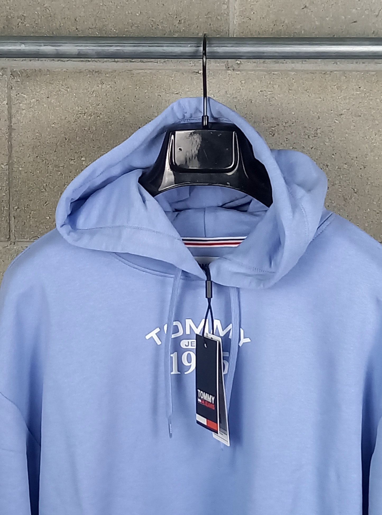 Tommy Hilfiger® Felpa Azzurra con Cappuccio Regular Fit