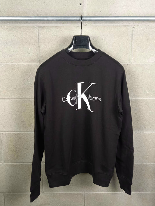 Calvin Klein® Felpa Girocollo Nera Logo
