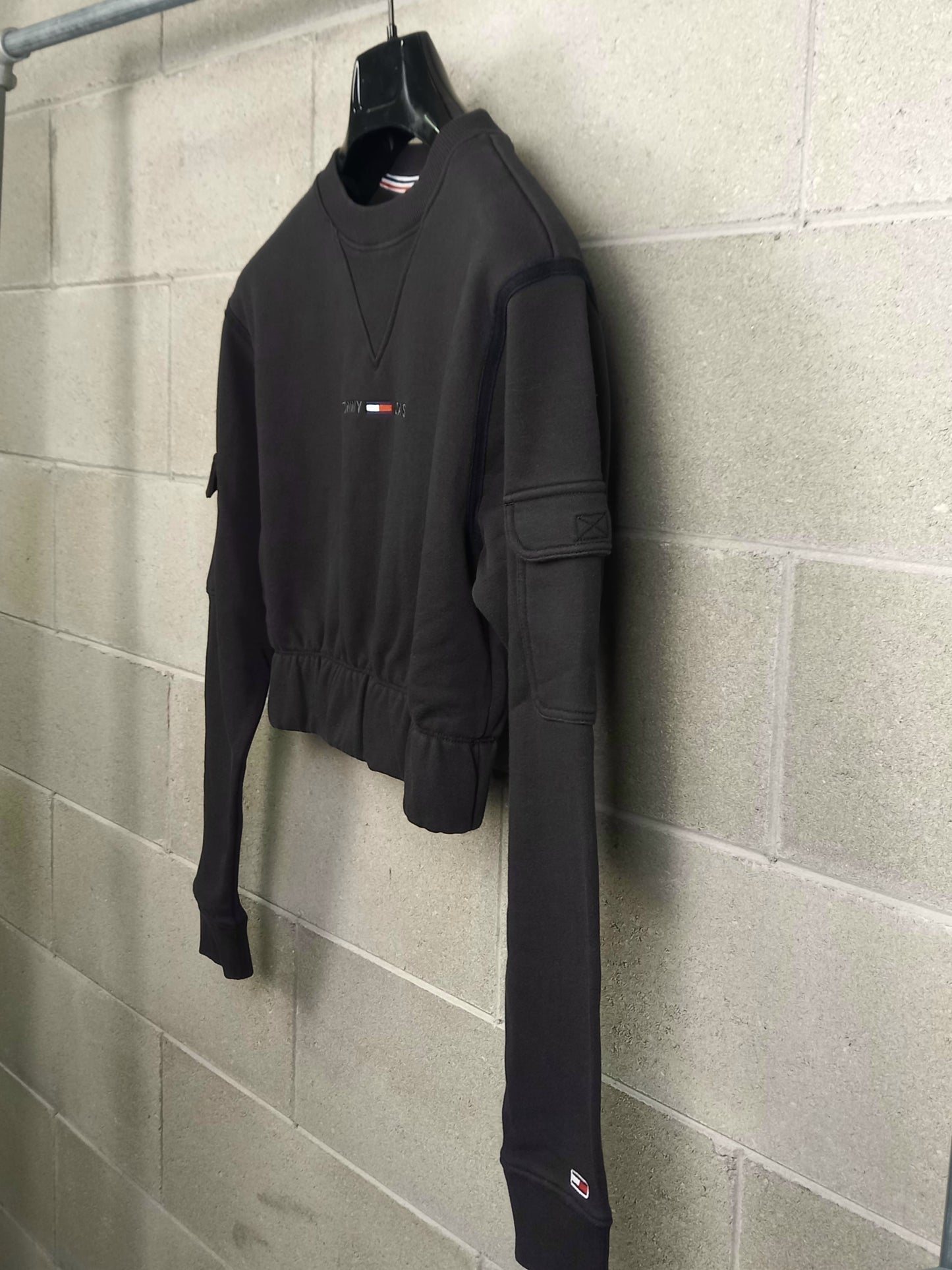 Tommy Hilfiger® Felpa Crop Nera