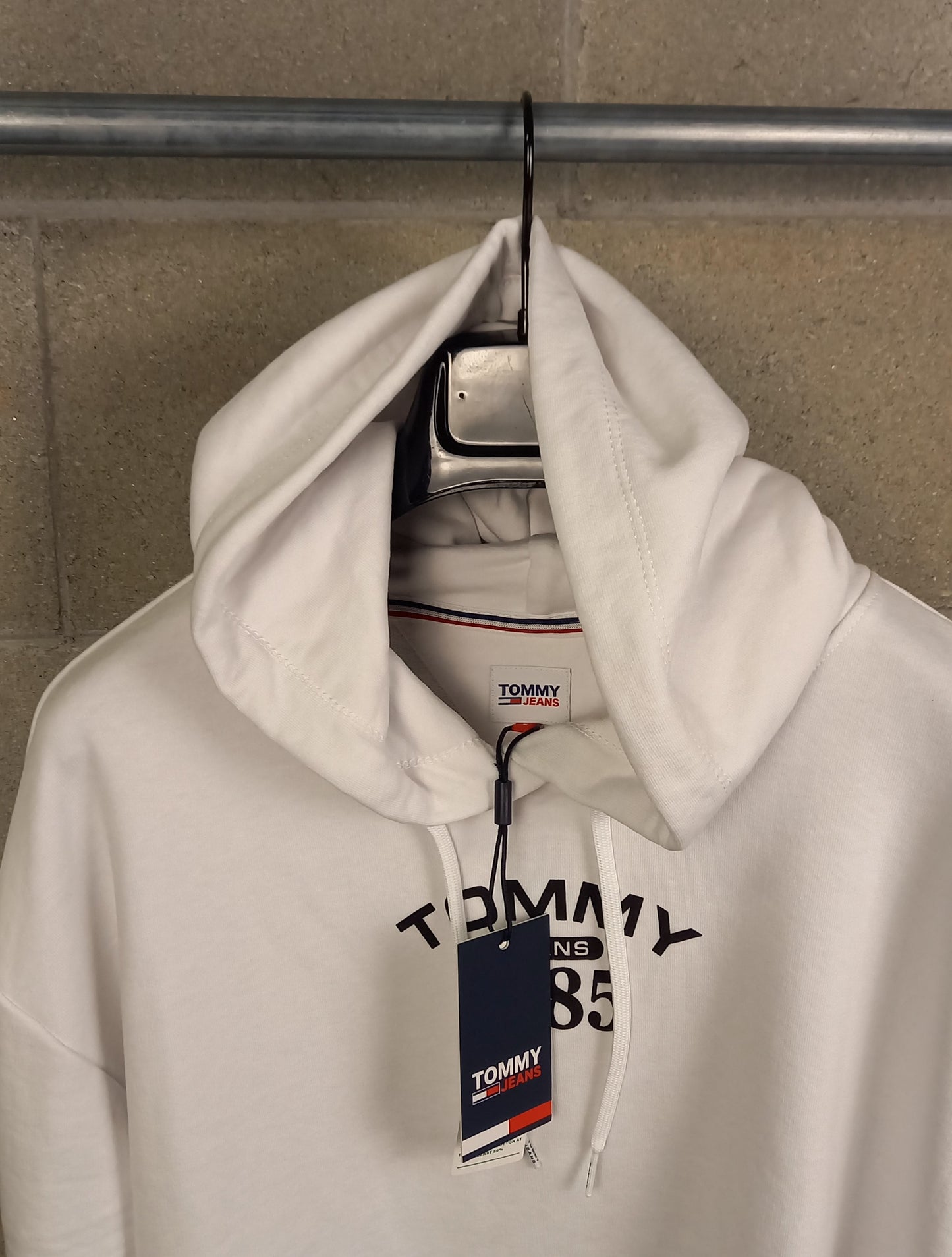 Tommy Hilfiger® Felpa Bianca con Cappuccio Regular Fit