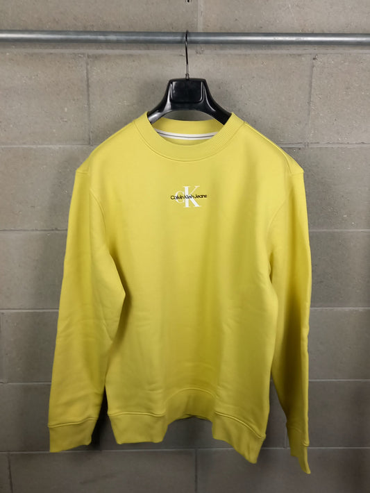 Calvin Klein® Felpa Girocollo Yellow Sand Logo