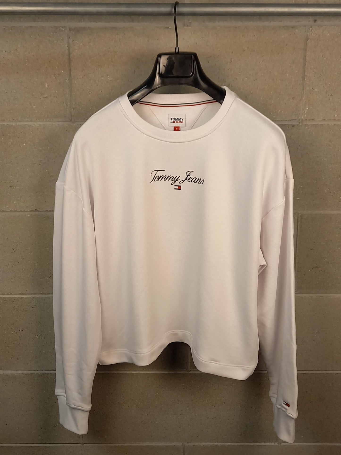 Tommy Hilfiger® Felpa Essential Logo Bianco Relaxed Fit