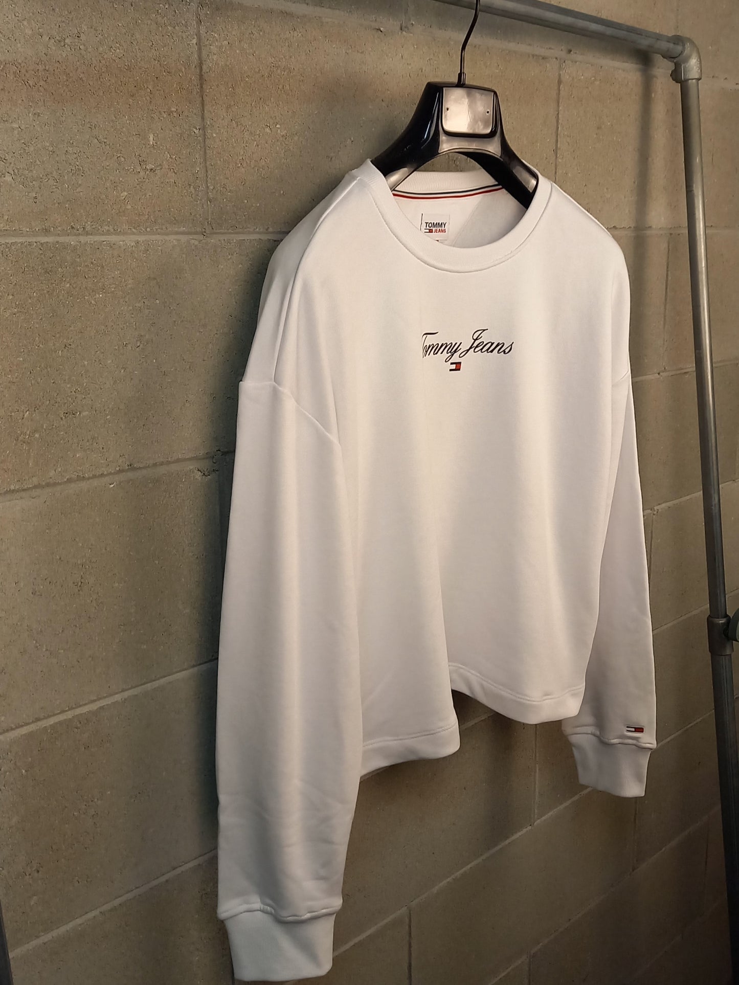 Tommy Hilfiger® Felpa Essential Logo Bianco Relaxed Fit