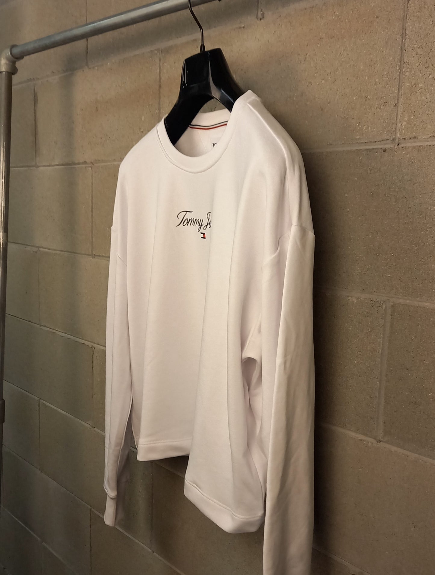Tommy Hilfiger® Felpa Essential Logo Bianco Relaxed Fit
