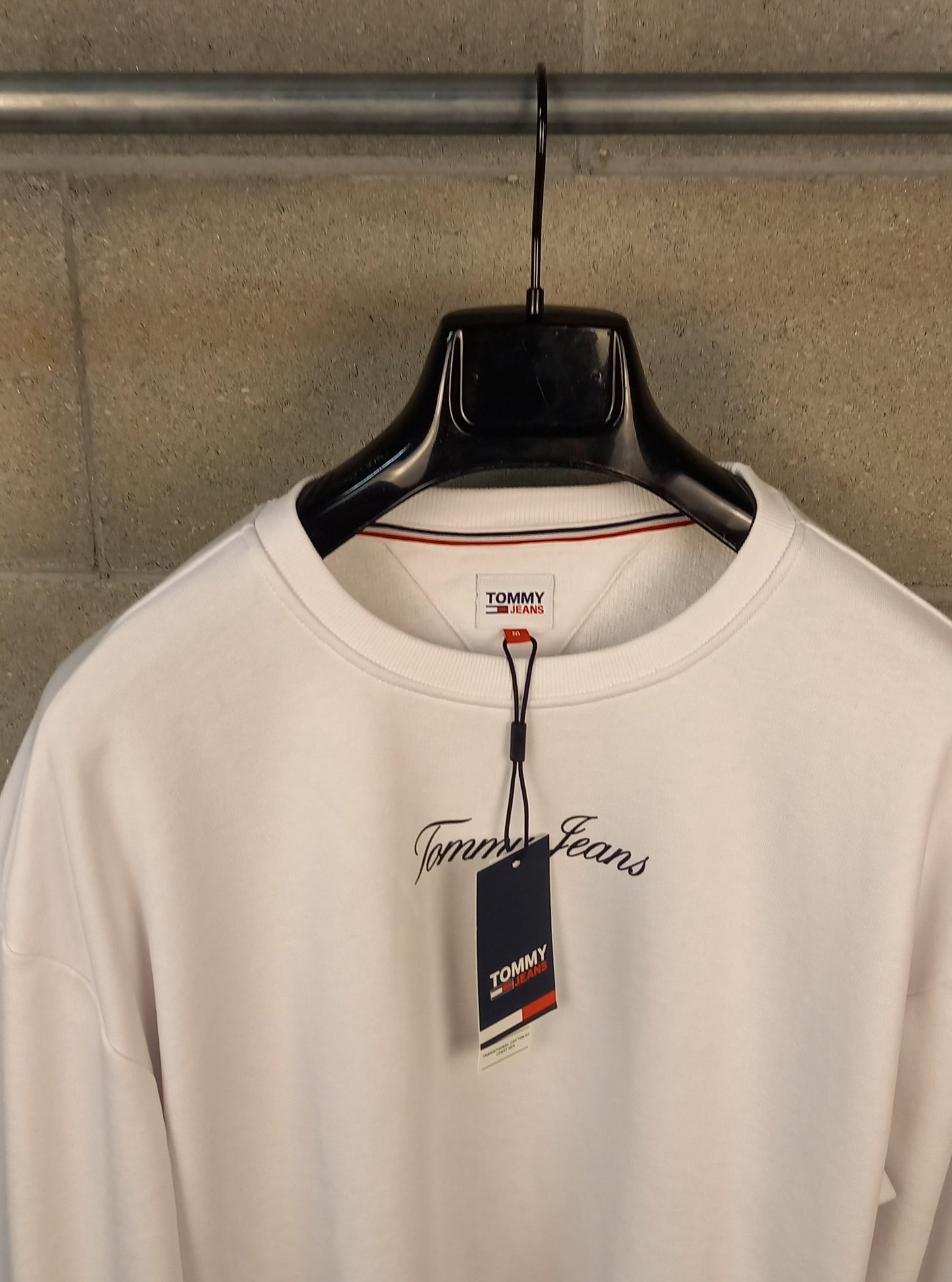 Tommy Hilfiger® Felpa Essential Logo Bianco Relaxed Fit