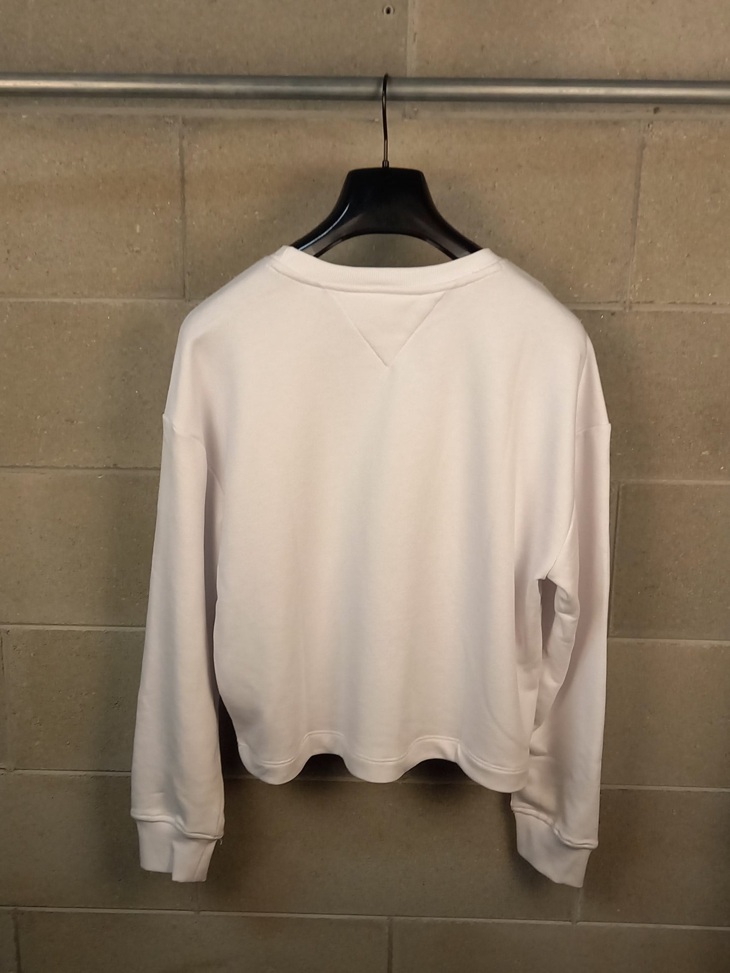 Tommy Hilfiger® Felpa Essential Logo Bianco Relaxed Fit