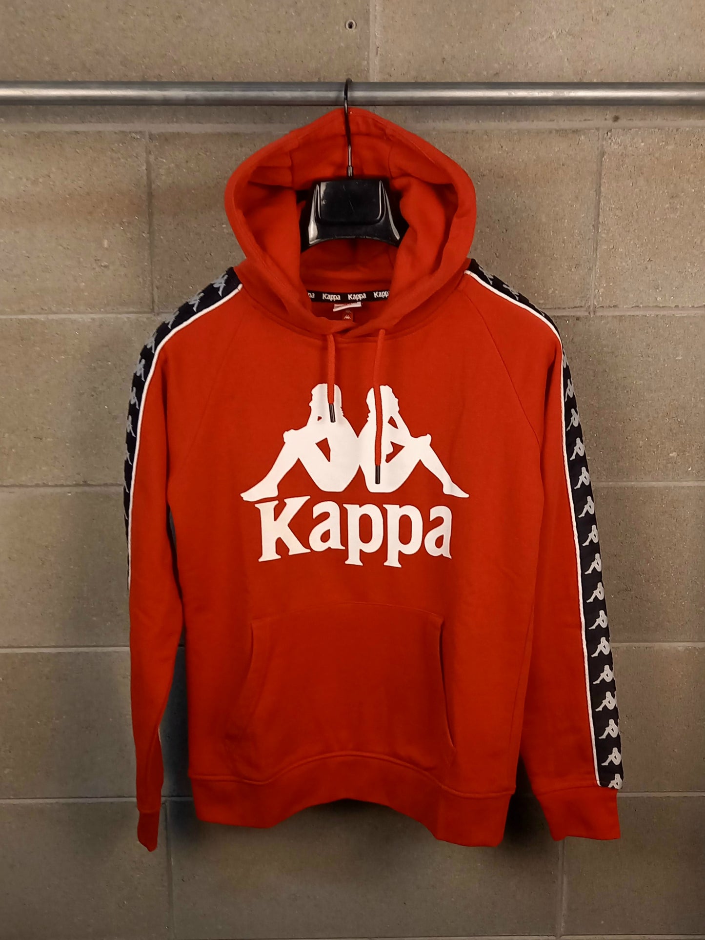 Kappa® Felpa con cappuccio Rossa Vestibilità Slim