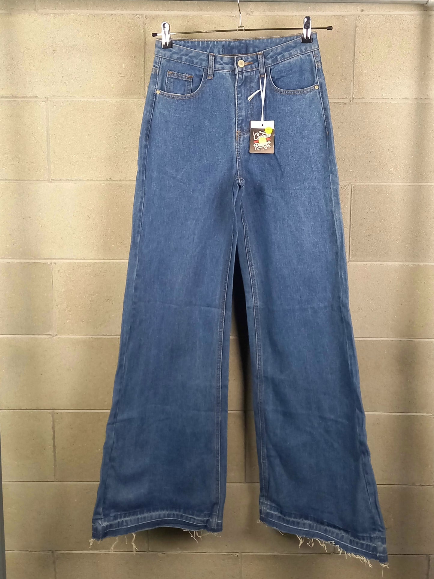 Jeans Cavallo Pazzo Denim Donna zampa/Palazzo