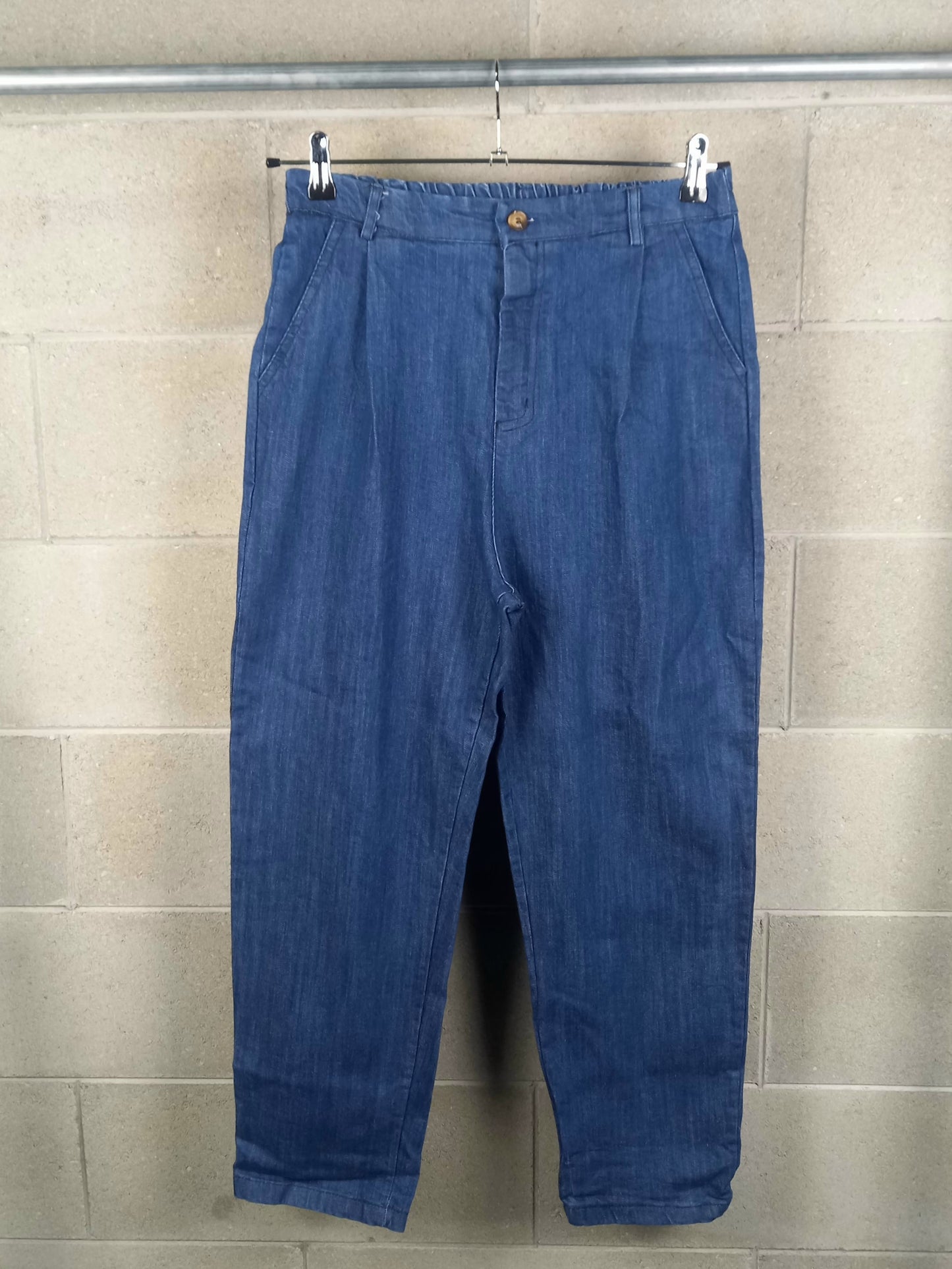 Mom Jeans Cavallo Pazzo Denim Crop