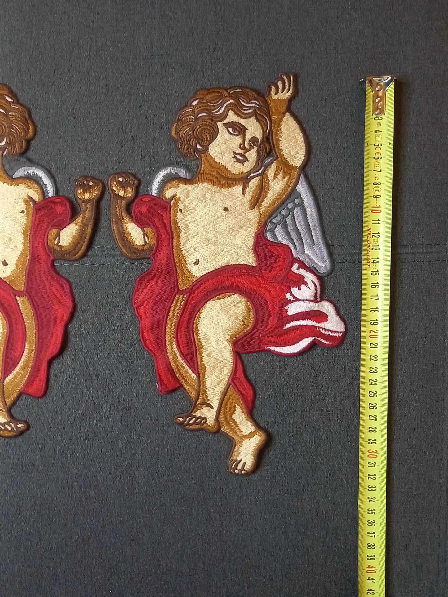 Coppia Toppe Patches Ricamate Angels