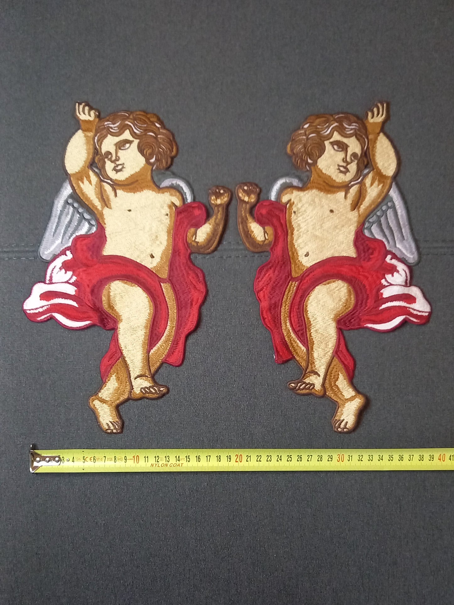 Coppia Toppe Patches Ricamate Angels