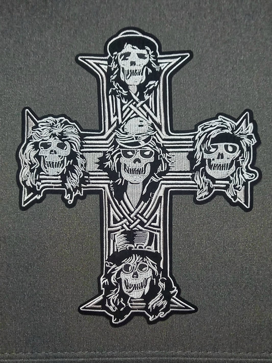 Toppa Patch Ricamata Guns 'n' Roses Skulls