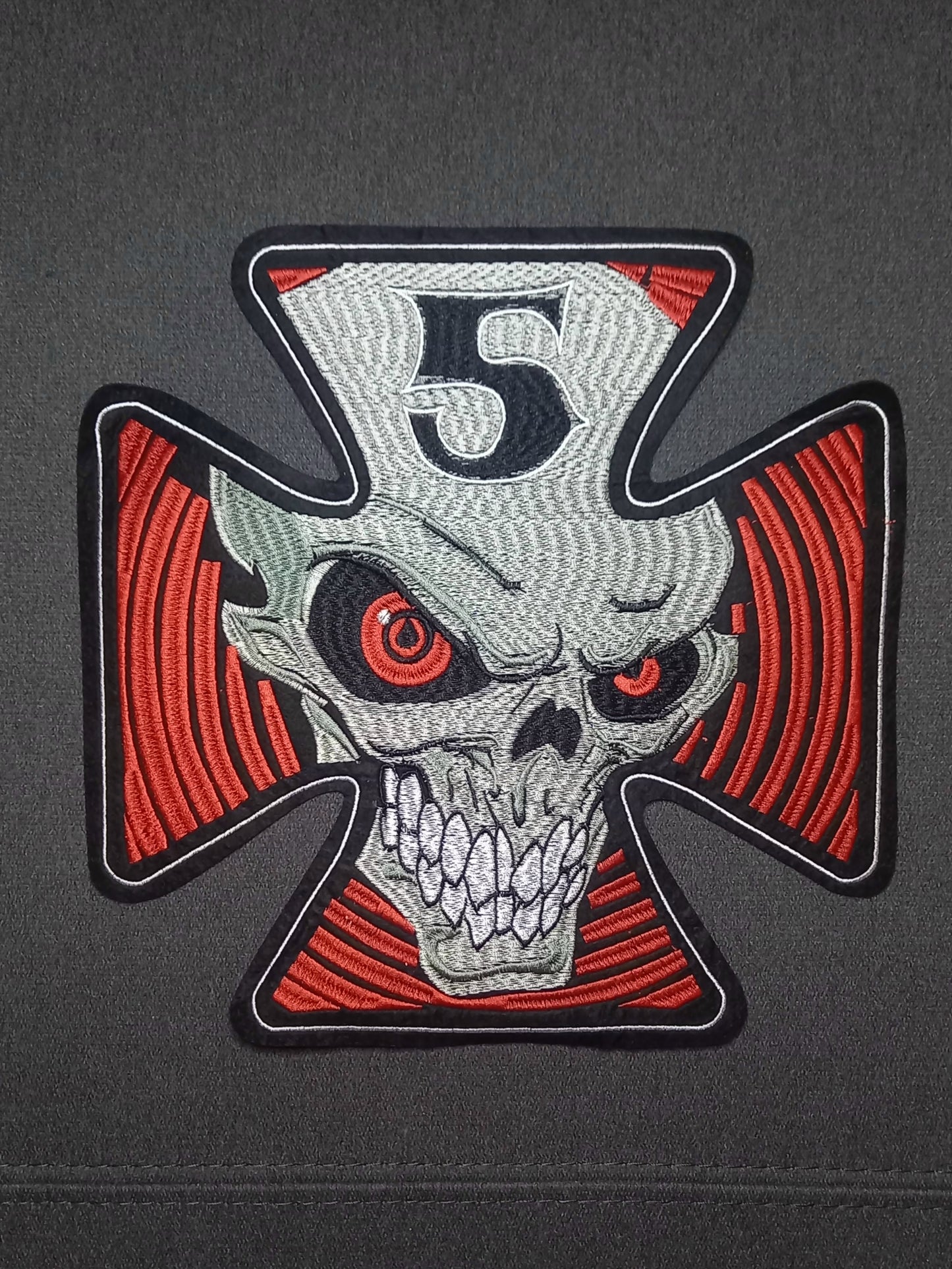 Toppa Patch Ricamata Skull V8
