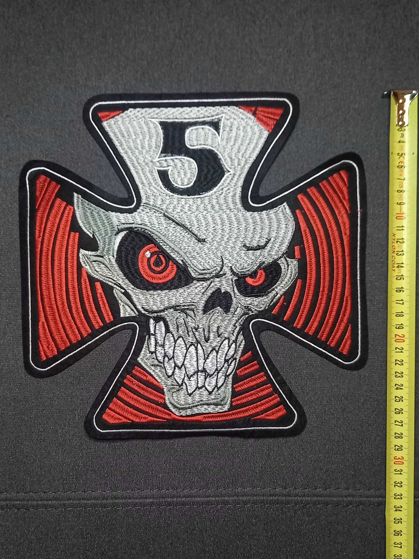 Toppa Patch Ricamata Skull V8