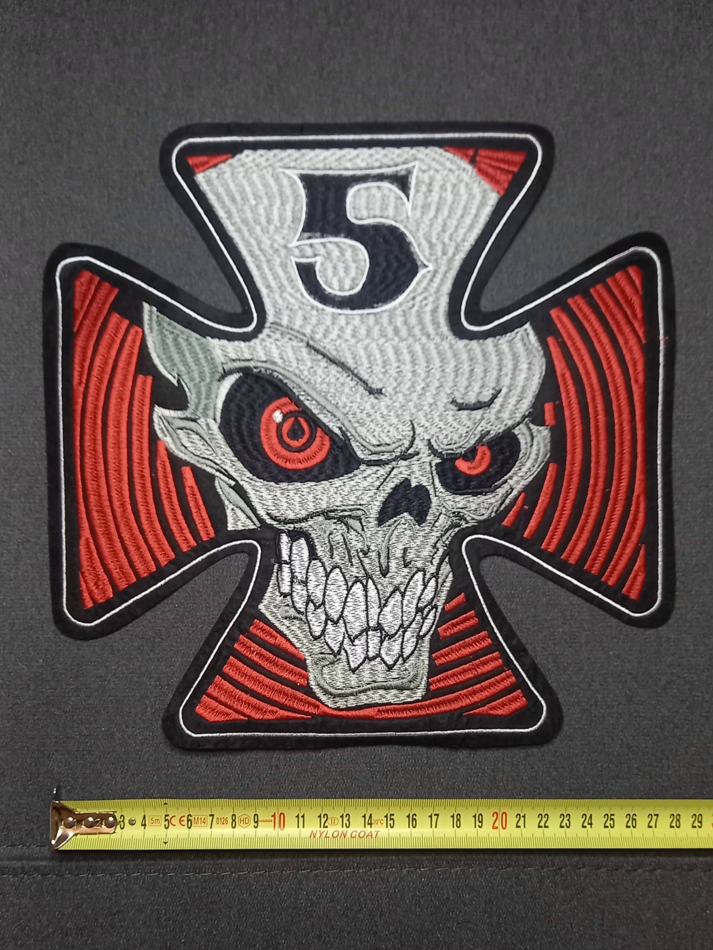 Toppa Patch Ricamata Skull V8