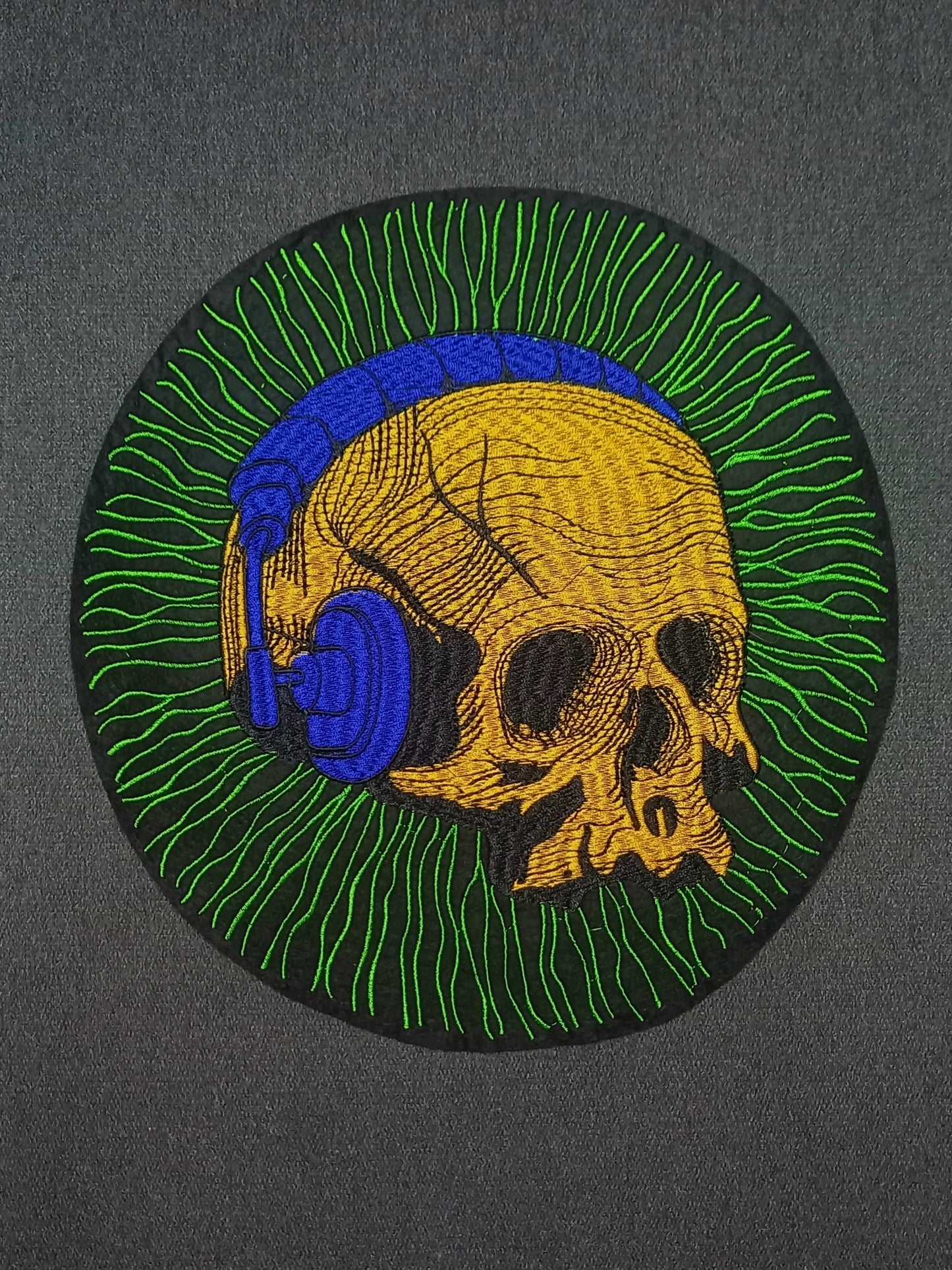 Toppa Patch Ricamata Yellow Skull