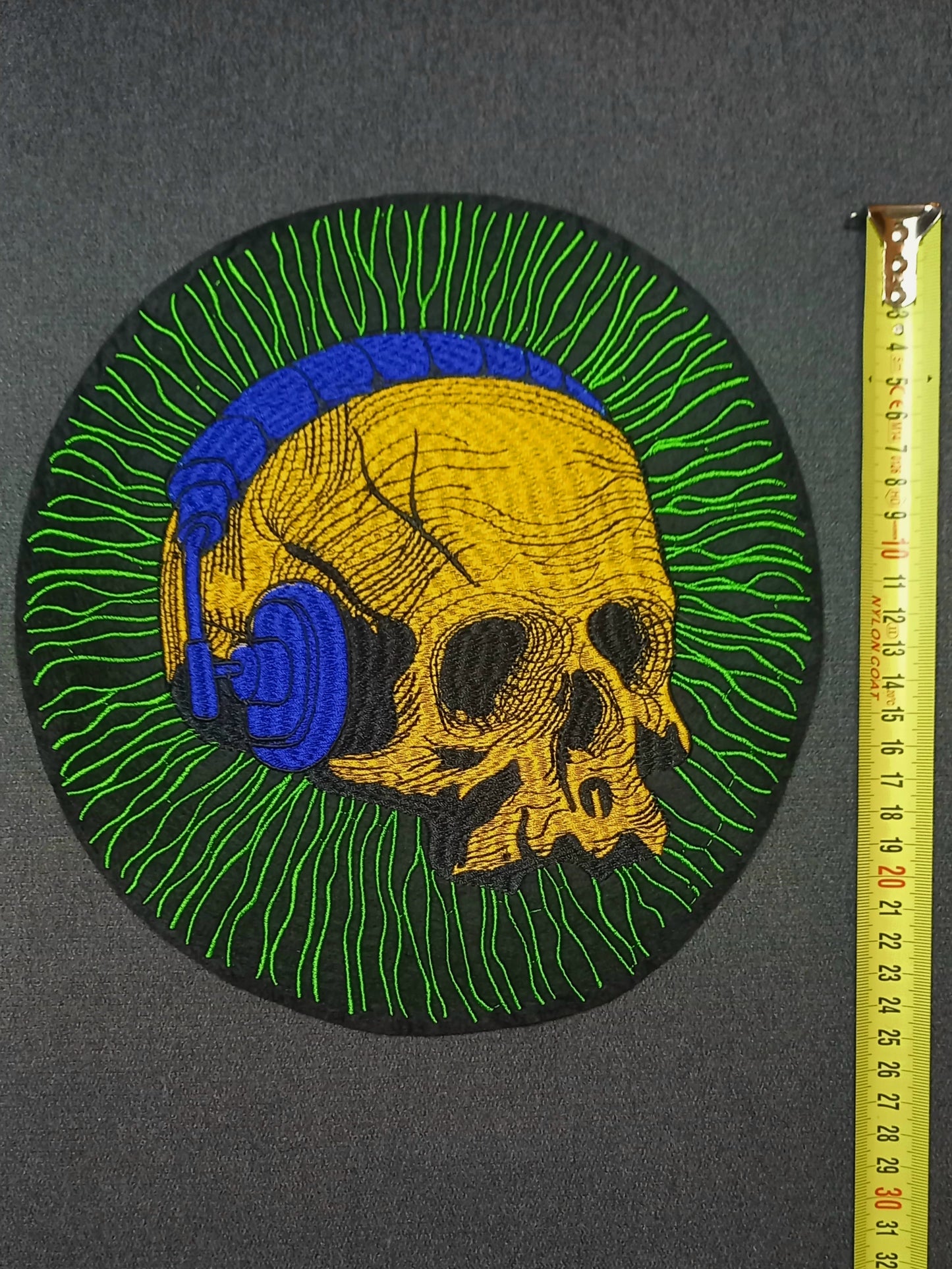 Toppa Patch Ricamata Yellow Skull