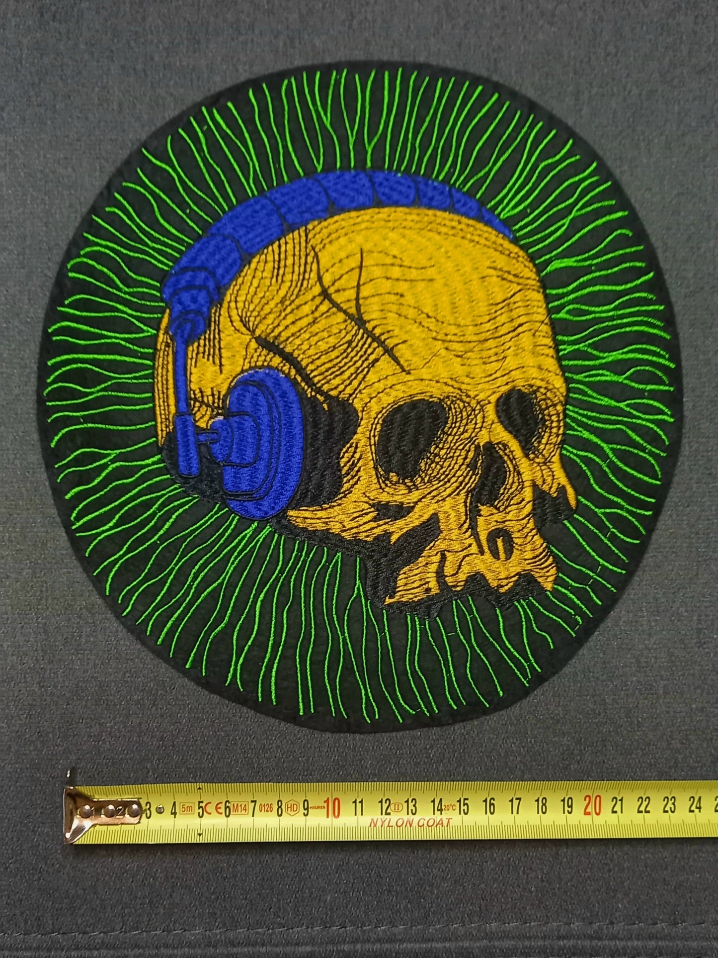 Toppa Patch Ricamata Yellow Skull