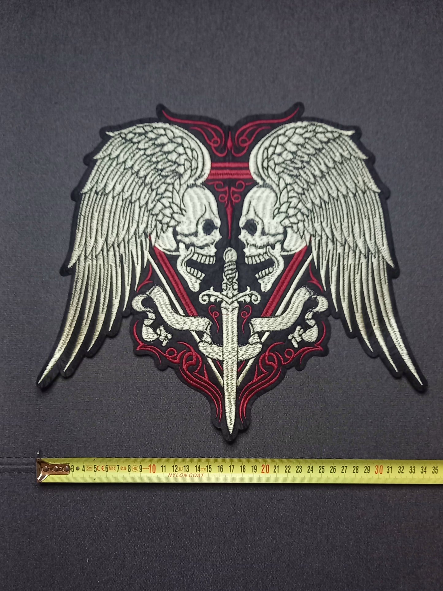 Toppa Patch ricamata Skulls spade