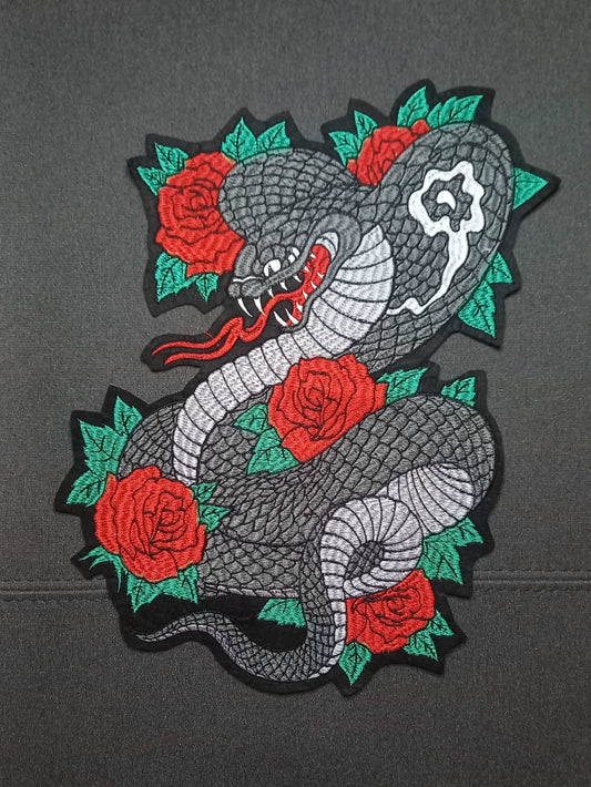 Toppa Patch Ricamata Snake XXL
