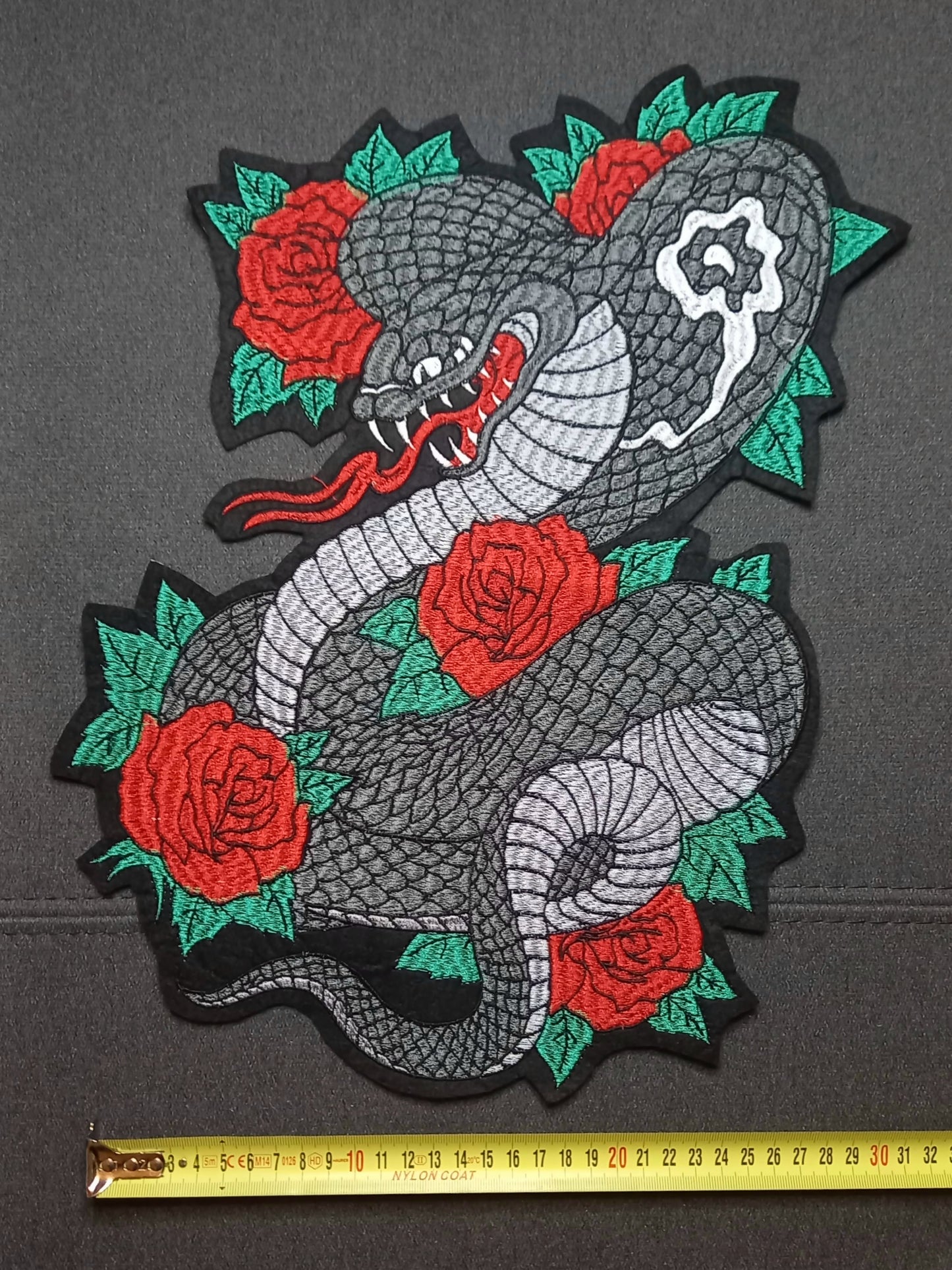 Toppa Patch Ricamata Snake XXL