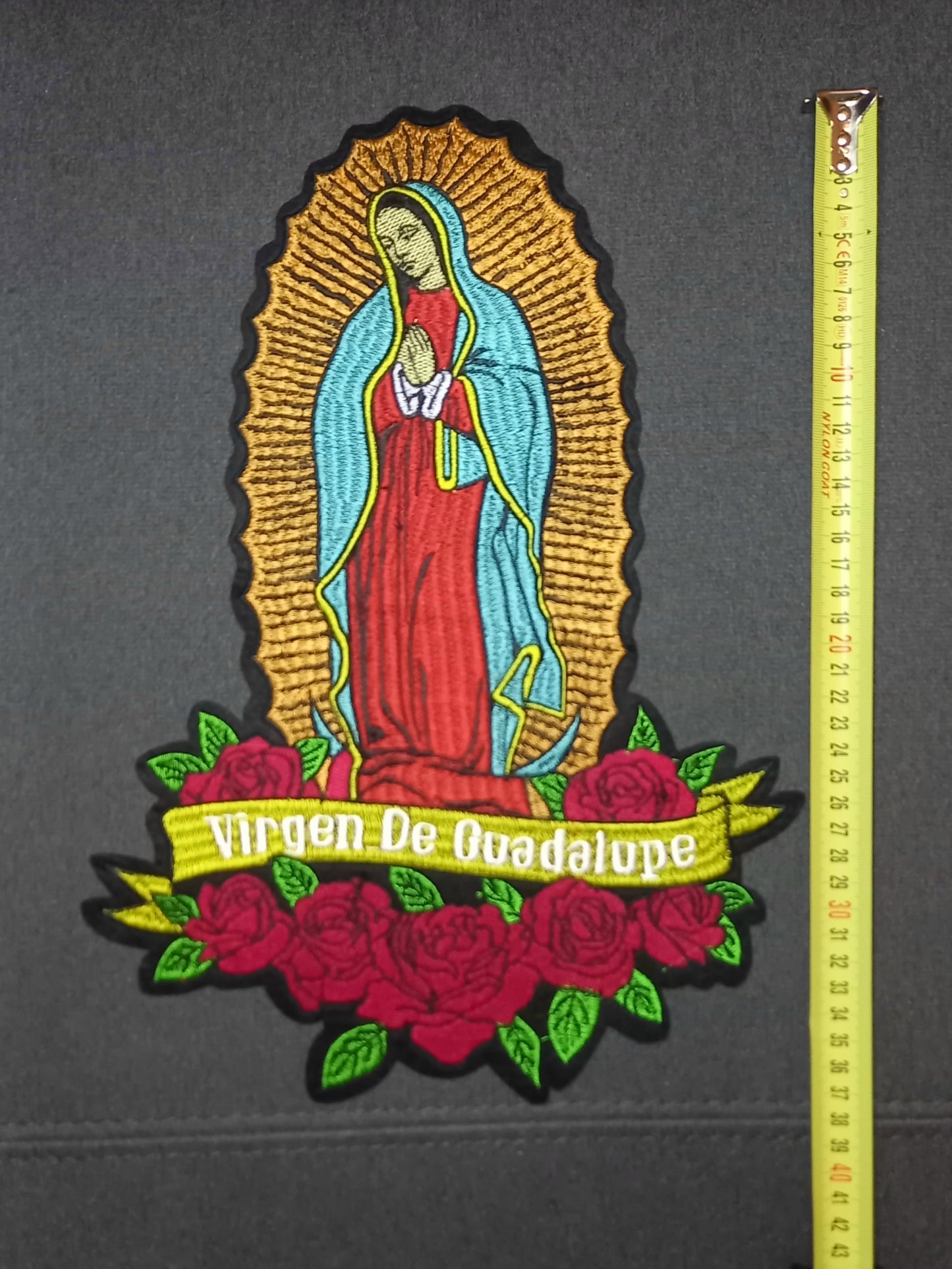 Toppa Patch ricamata Virgen de Guadalupe