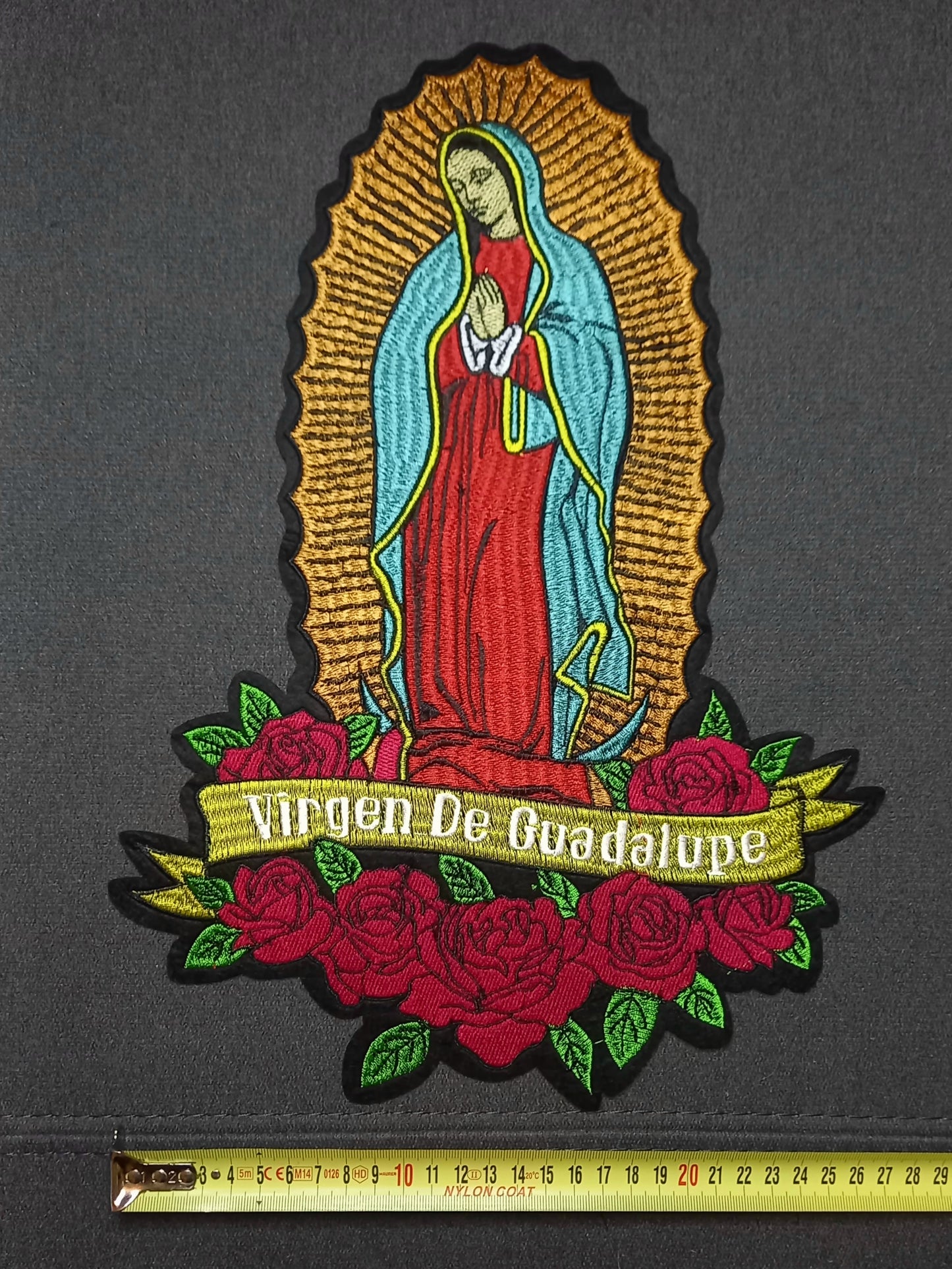 Toppa Patch ricamata Virgen de Guadalupe