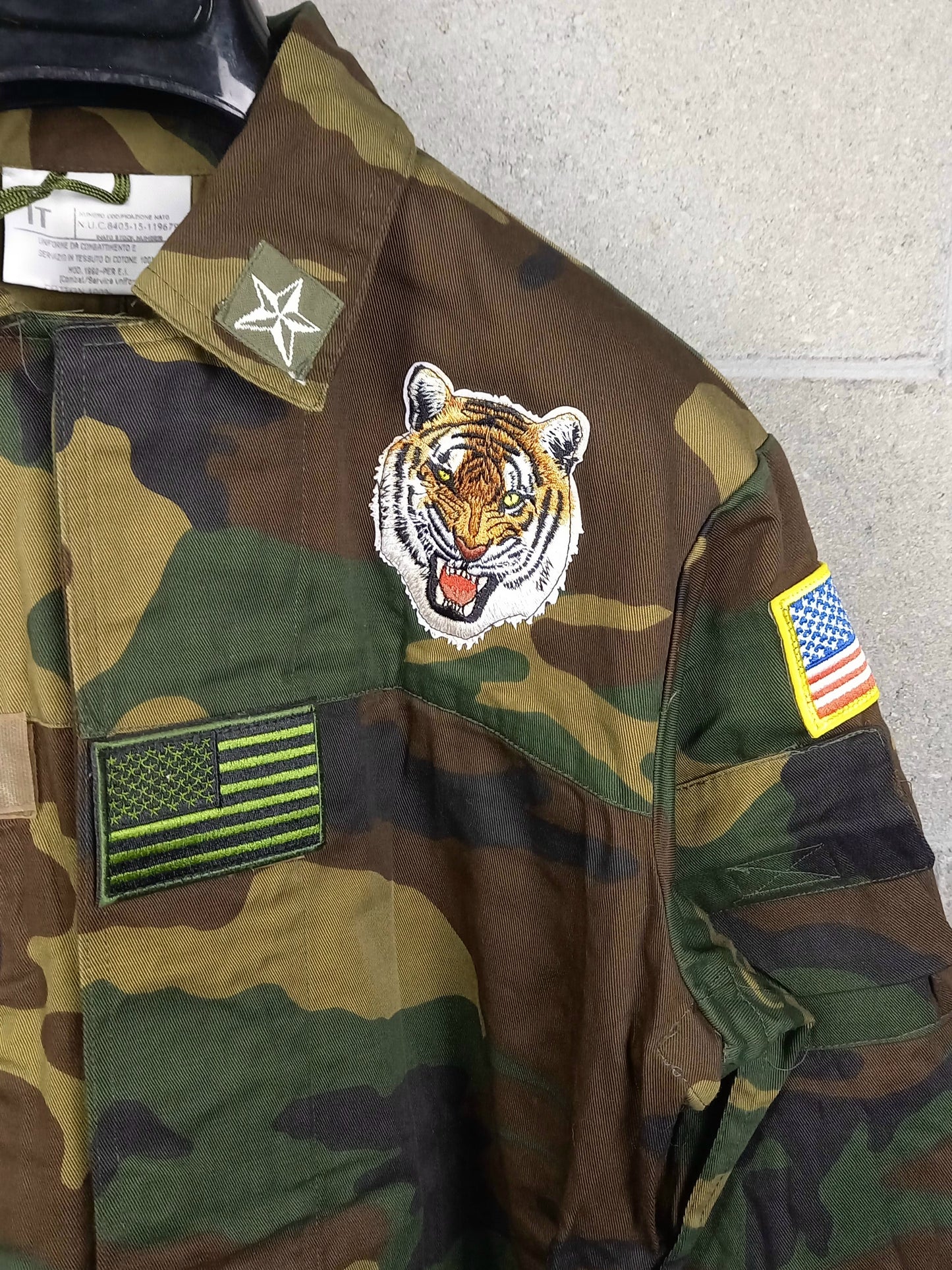 Original Army Jacket Customized Camouflage Tiger Tomcat