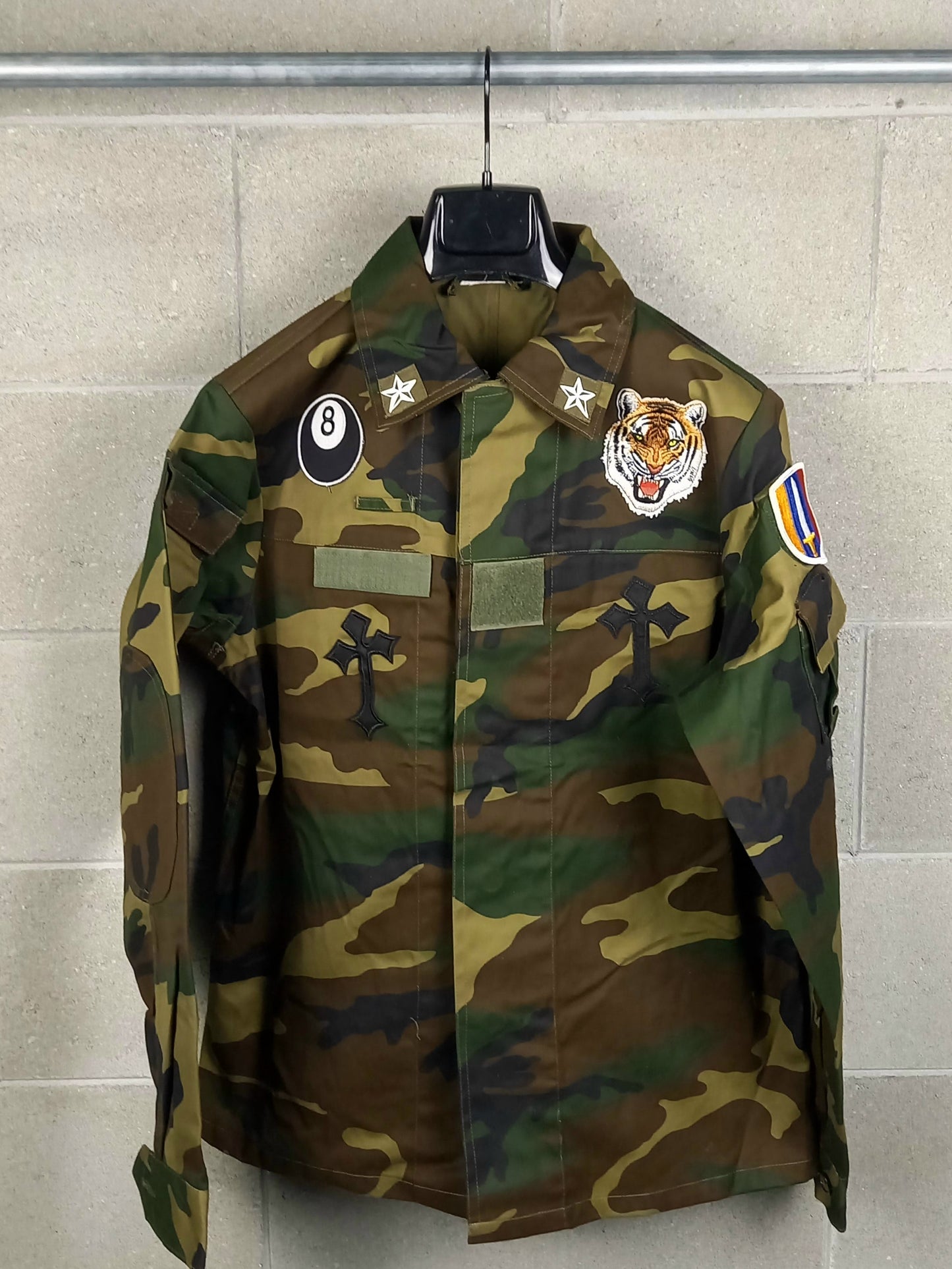 Original Army Jacket Customized Camouflage Tiger 8 Ball