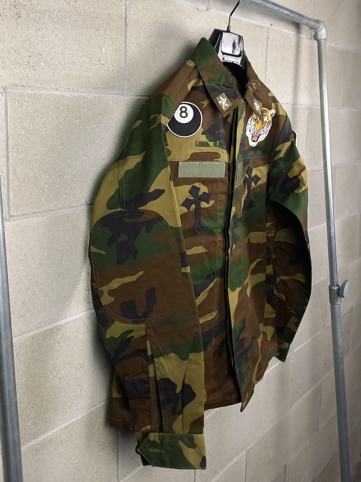 Original Army Jacket Customized Camouflage Tiger 8 Ball