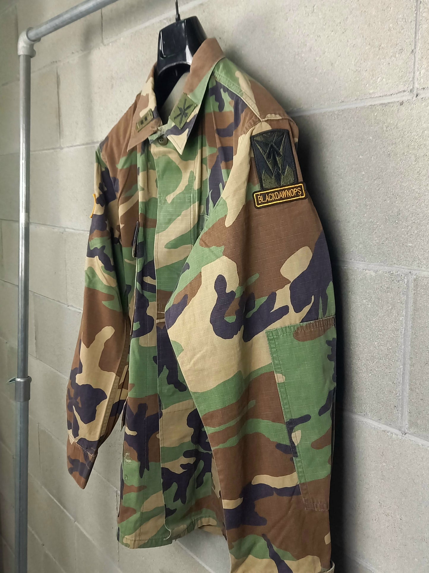 Original U.S. Army Flags Jacket Customized Camouflage