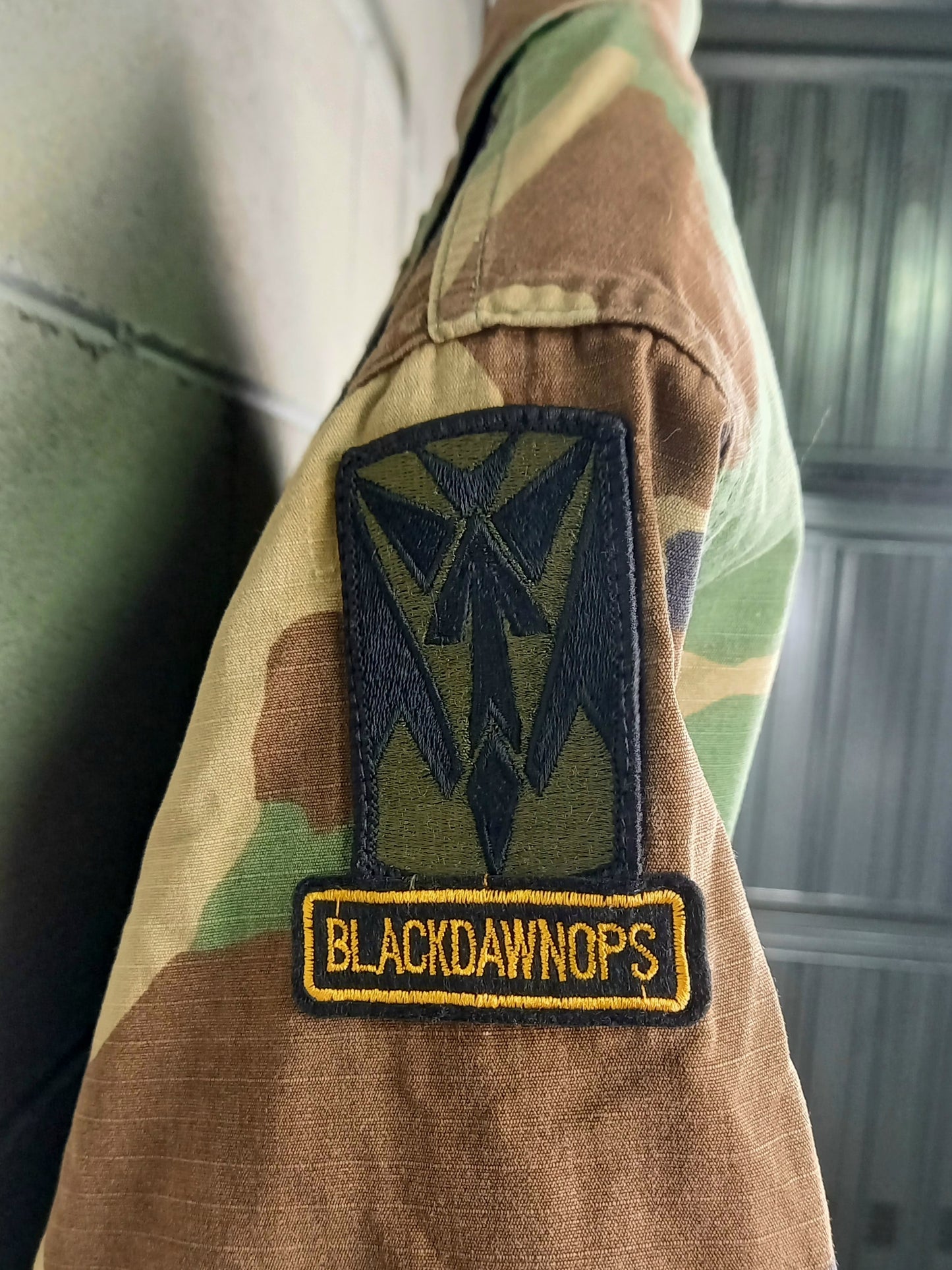 Original U.S. Army Flags Jacket Customized Camouflage