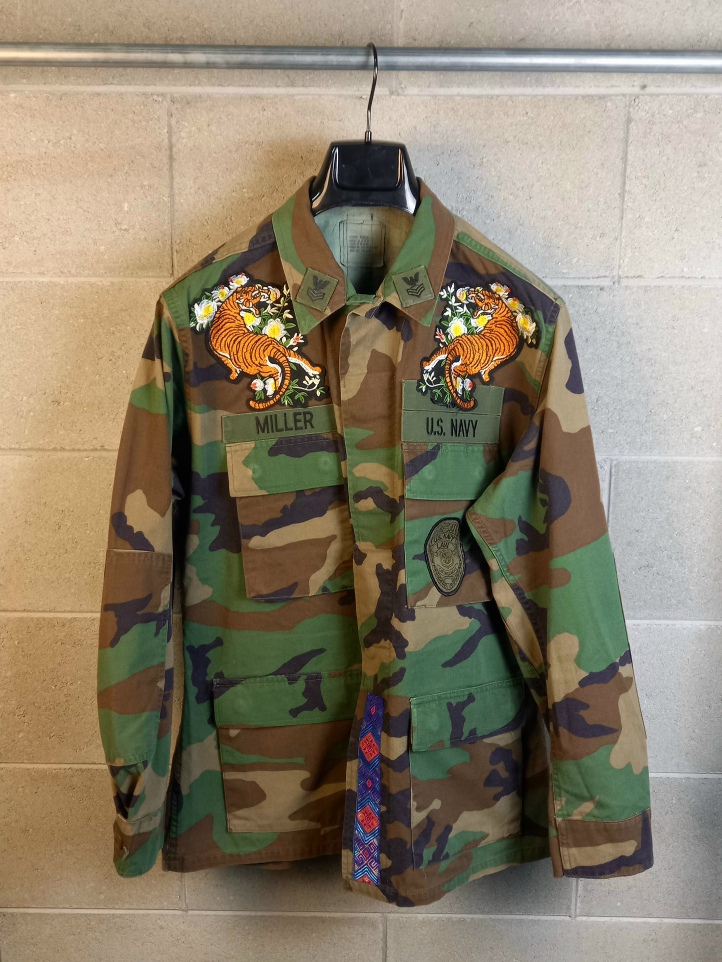 Original Army Jacket Customized Camouflage Tigers&Dragons