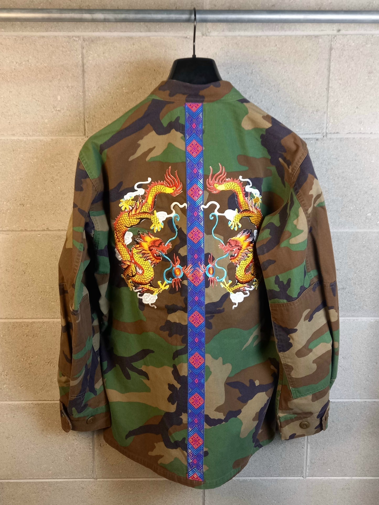 Original Army Jacket Customized Camouflage Tigers&Dragons