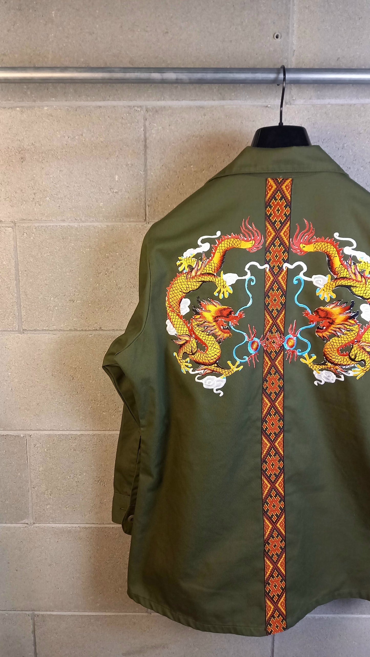 Original Army Jacket Customized Dragons